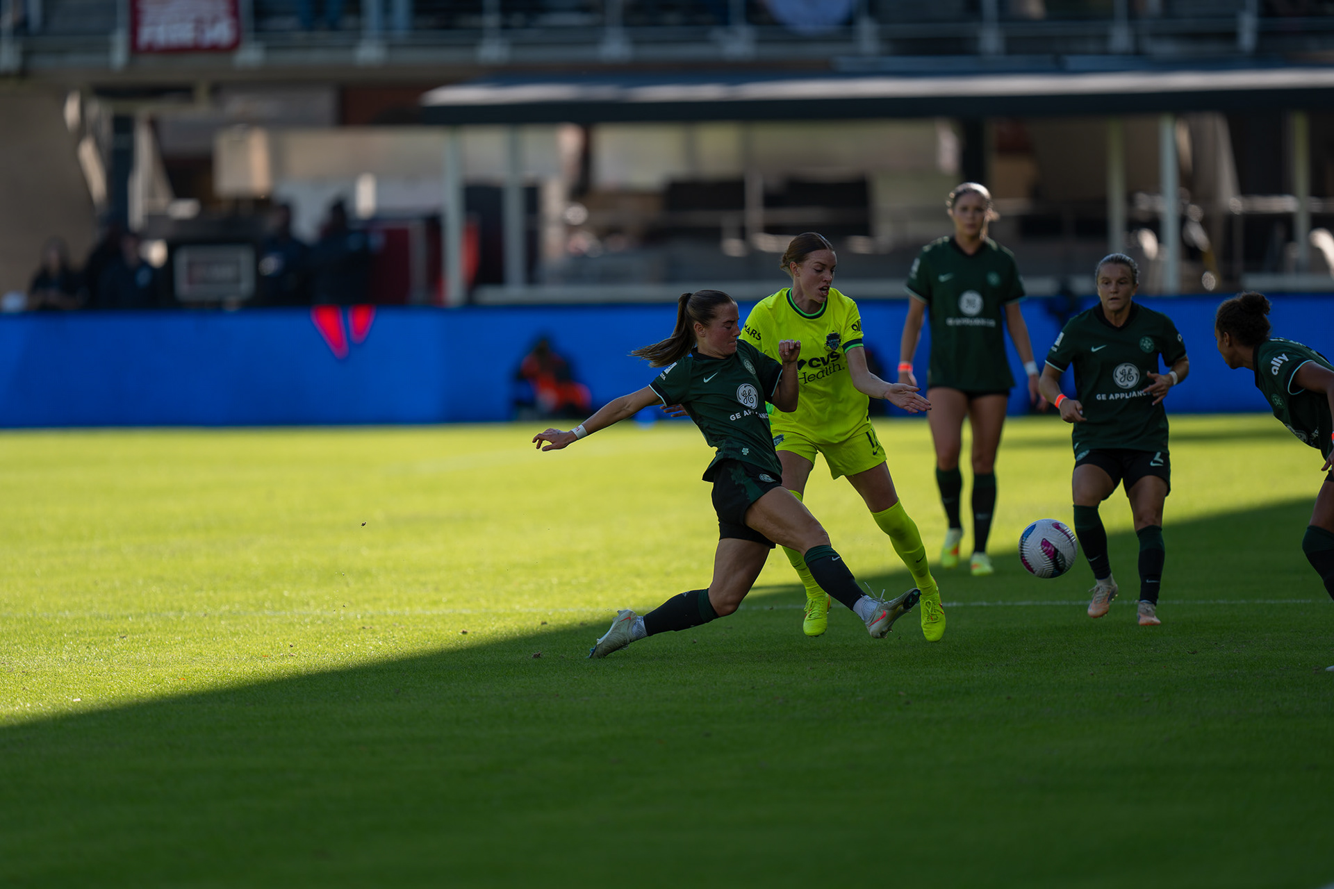 Quarterfinals of the NWSL 2025, November 8, 2025 – Washington Spirit vs. Racing Louisville ended 1-1. Washington Spirit won 3-1 on penalties.