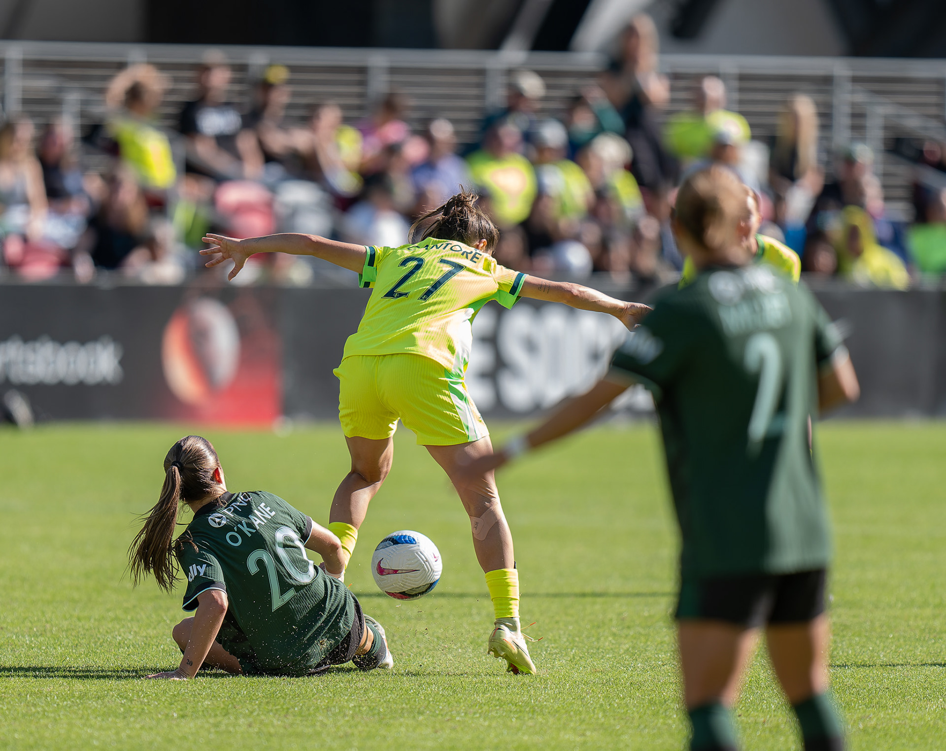 Quarterfinals of the NWSL 2025, November 8, 2025 – Washington Spirit vs. Racing Louisville ended 1-1. Washington Spirit won 3-1 on penalties.