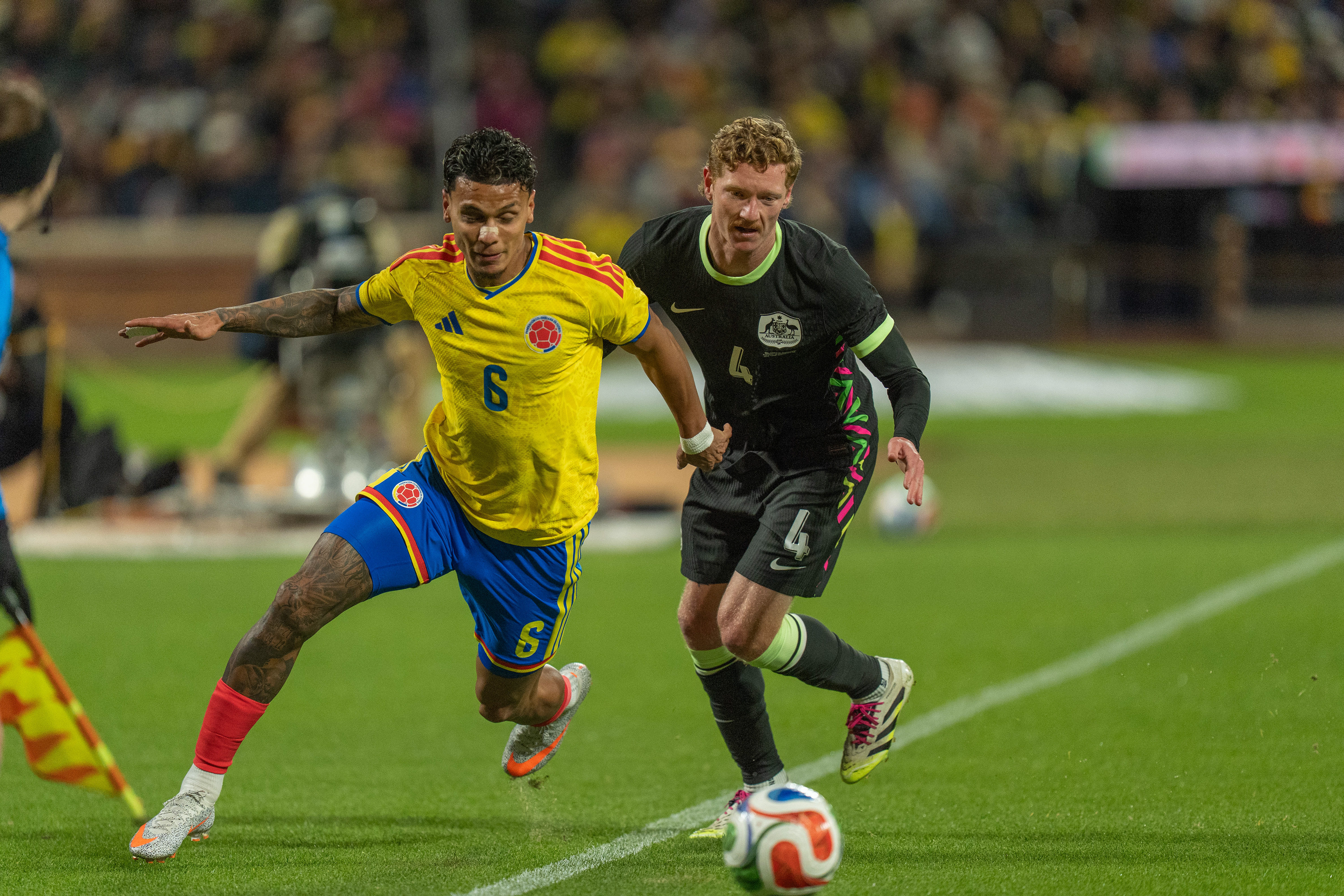 Colombia vs. Australia – International Friendly, 2025. As part of their preparation on the road to the World Cup, Colombia delivered a strong 3–0 victory over Australia. A match filled with intensity, discipline, and confidence, showcasing a team ready for the global stage.