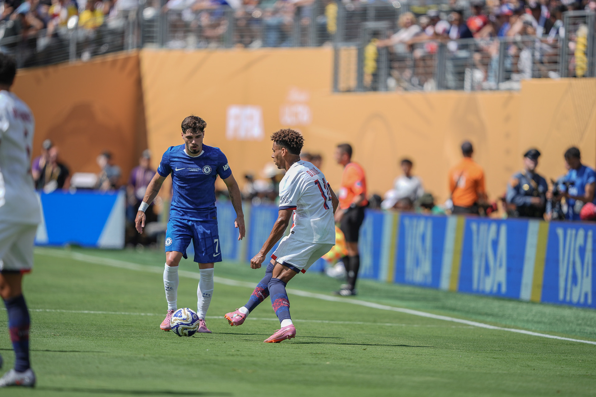 (SPO) Medal Ceremony for Players of Chelsea and PSG: FIFA Club World Cup 2925. July 13, 2025, New Jersey, USA: Medal Ceremony of finalists of FIFA Club World Cup 2025 presented by US President Donald Trump and FIFA President Gianni Infantino after soccer match between Chelsea and PSG valid for the finals of FIFA Club World Cup 2025 at MetLife stadium in New Jersey. Chelsea won 3-0.