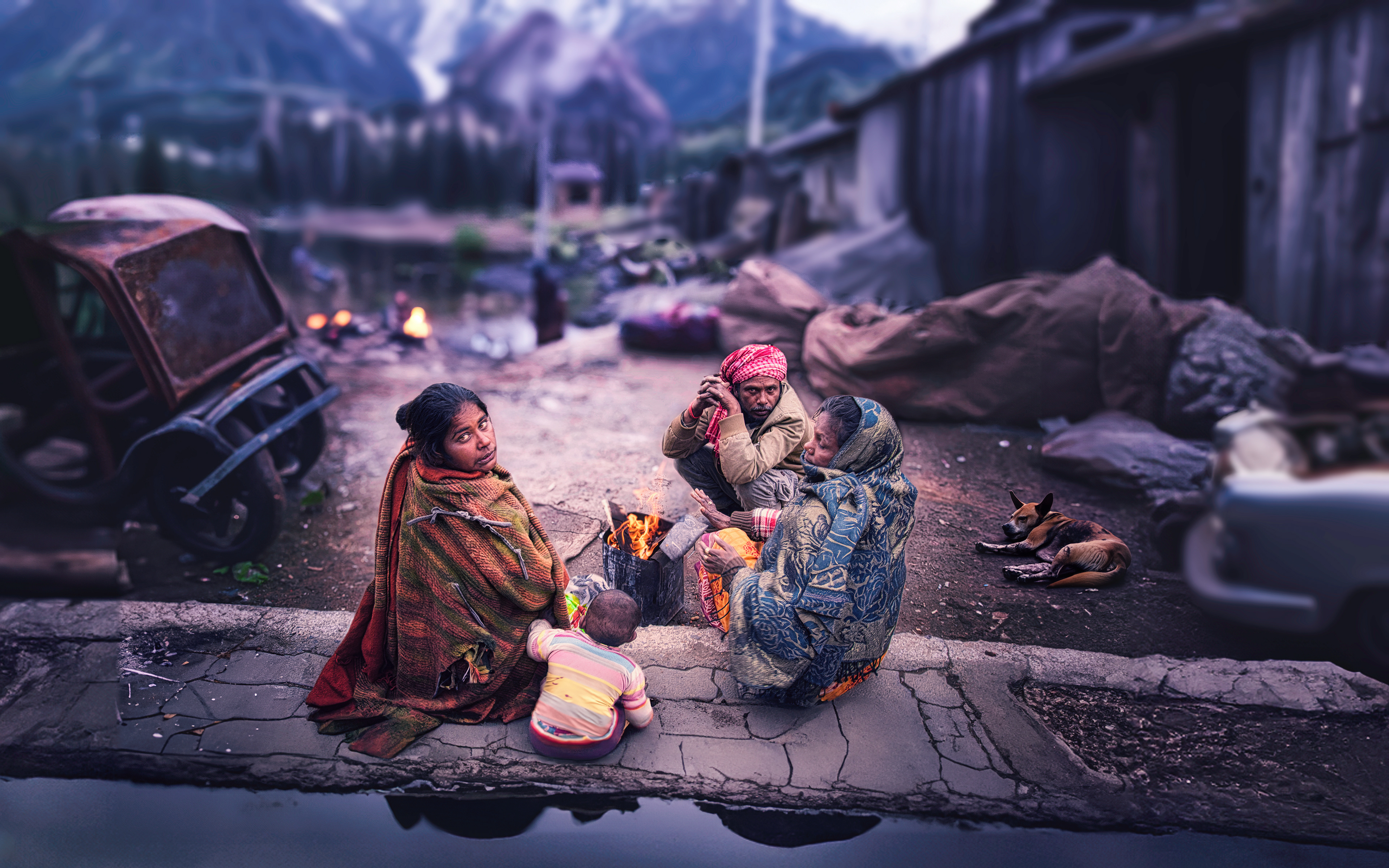 Some Villagers in the outskirts of Dharamshala