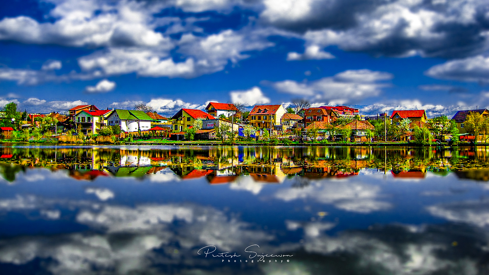 The lake with house, Iulius Mall Cluj Napoca