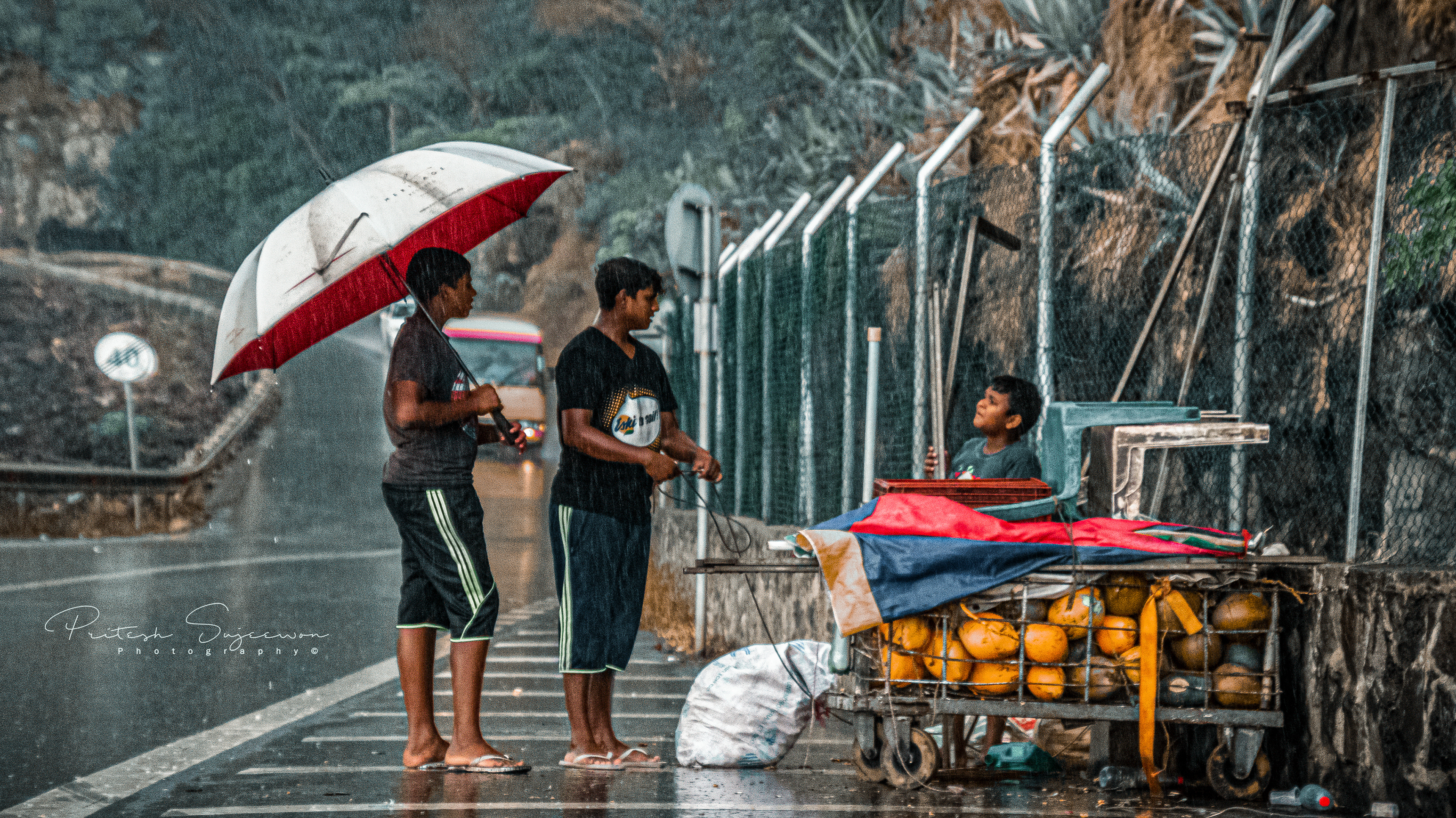 KId selling Coconuts at Maconde