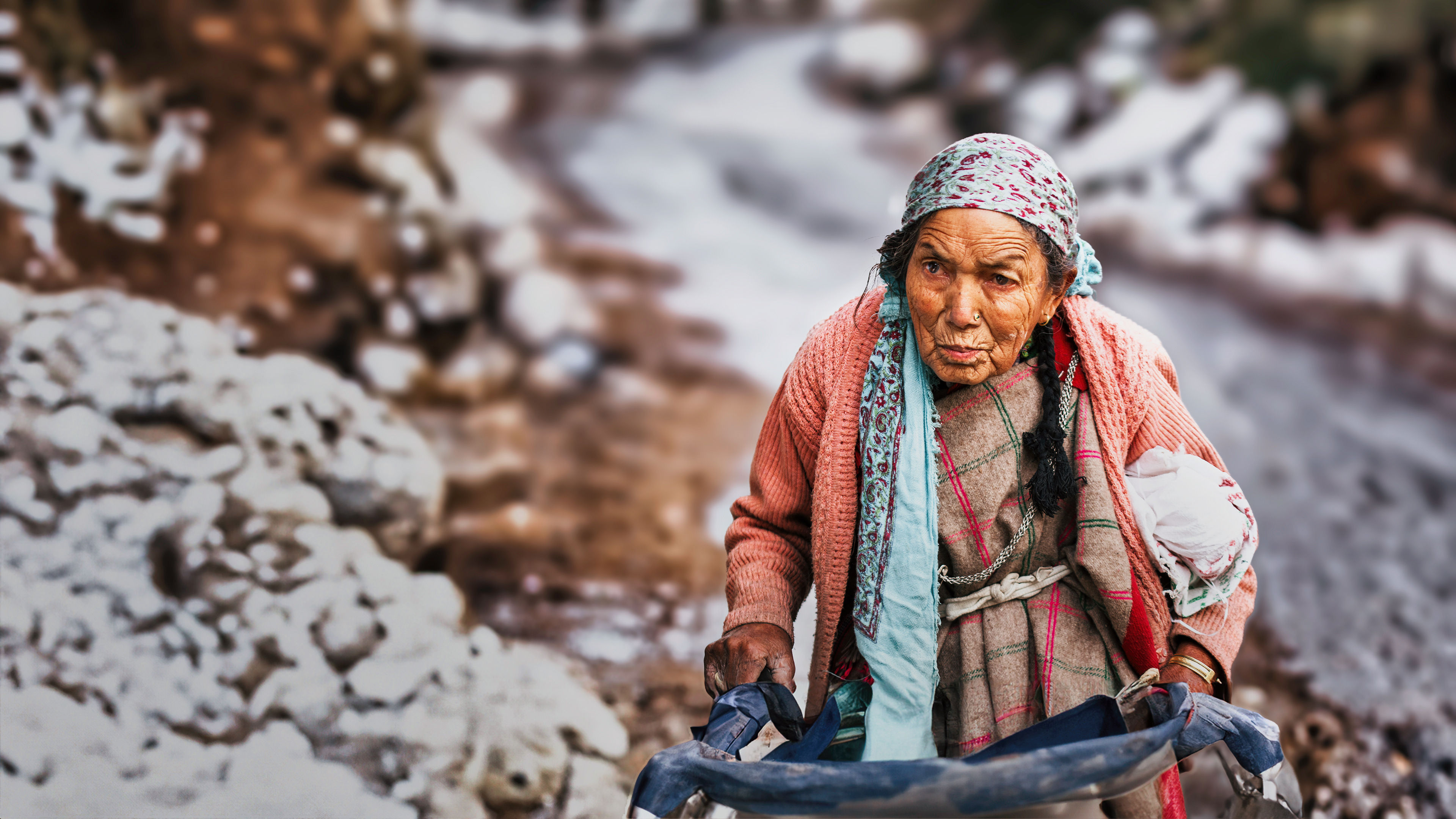 The Old woman from Rohtang Pass
