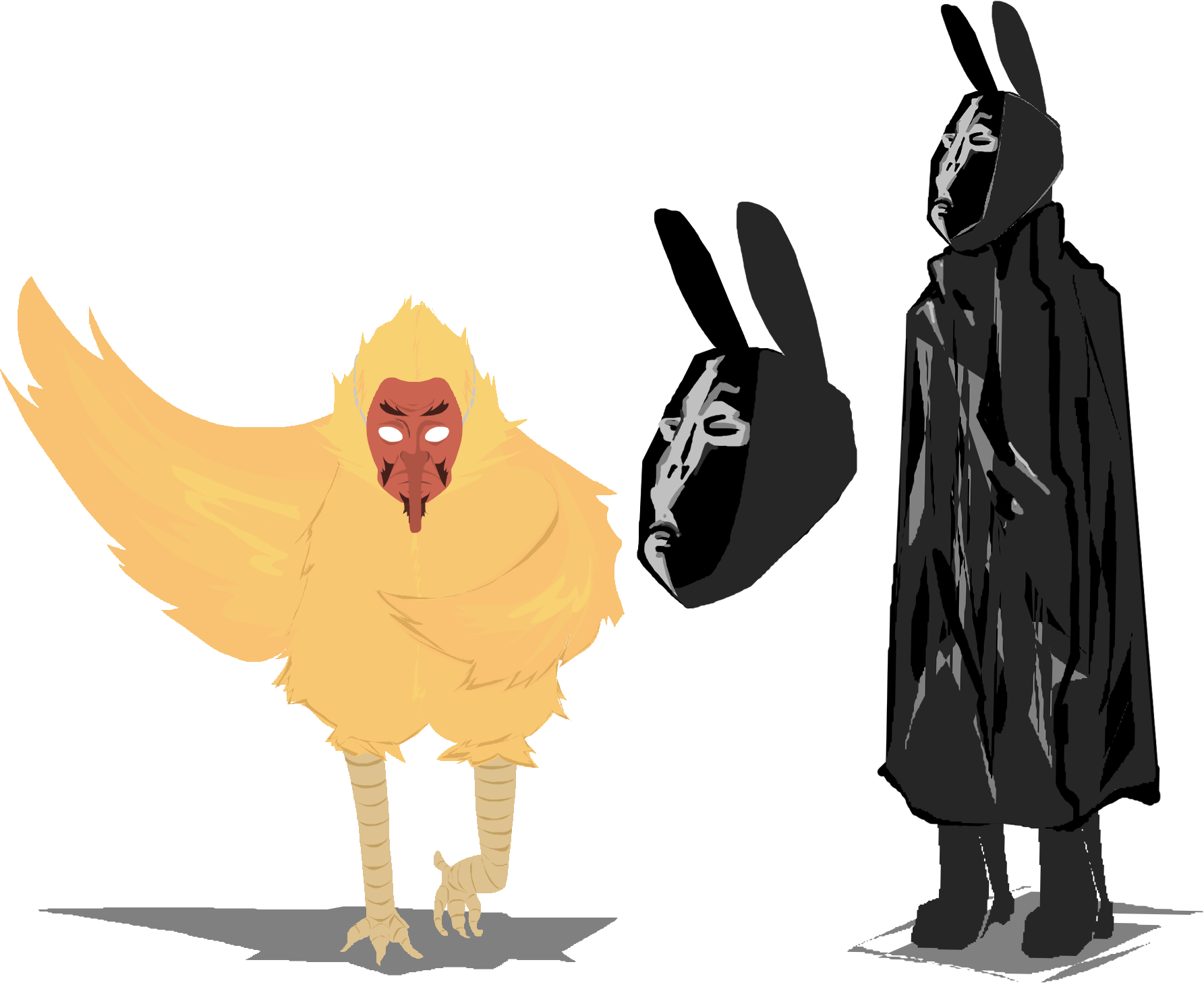 Scrapped character designs for a beer brand called; CAN-VAS, based around a digital world with 'wacky' characters as the mascot, developed by artists for artists.