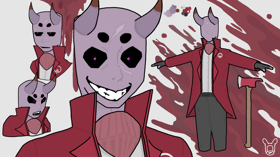 Old design for an antagonist character for VOLIA's old story.