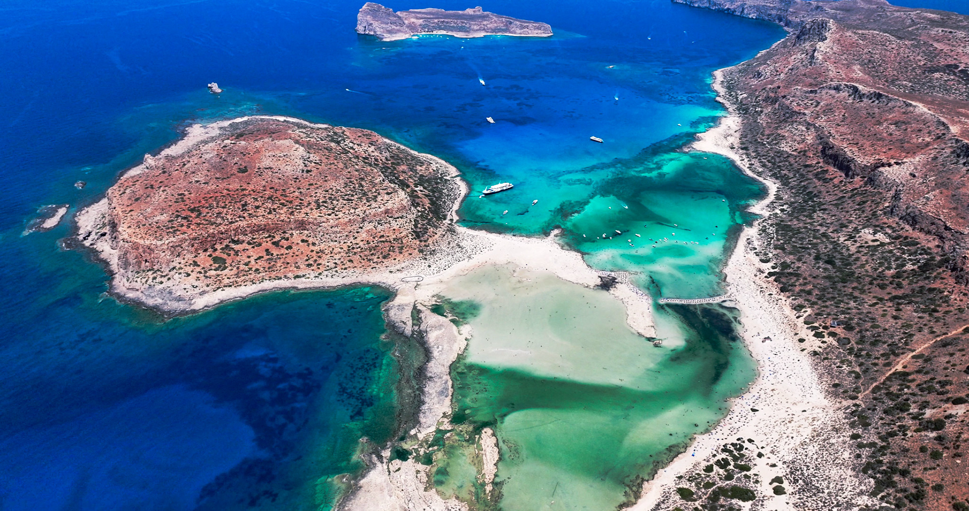 Balos Lagoon From Air