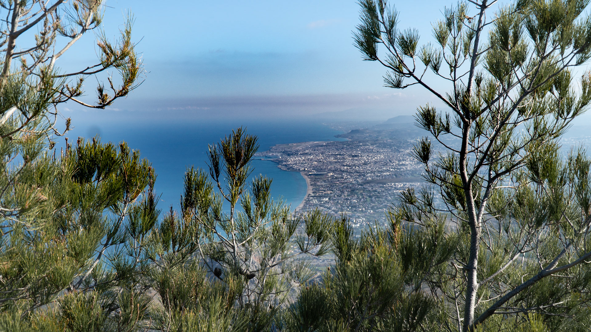 Heraklion view Through Trees