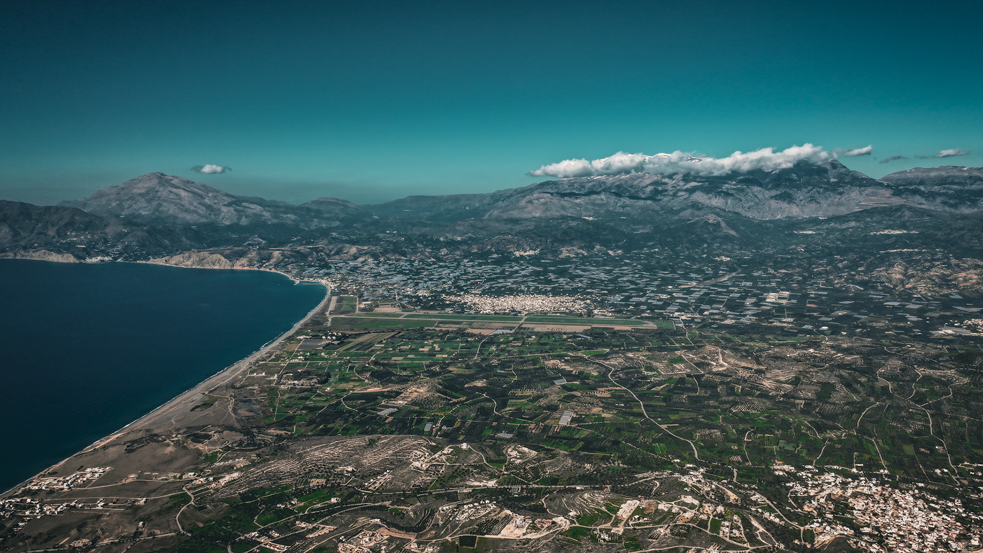 A Majestic Aerial View of Messara, Crete