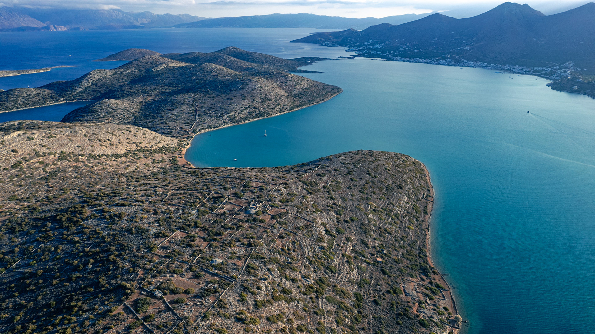 Elounda bay Facing South