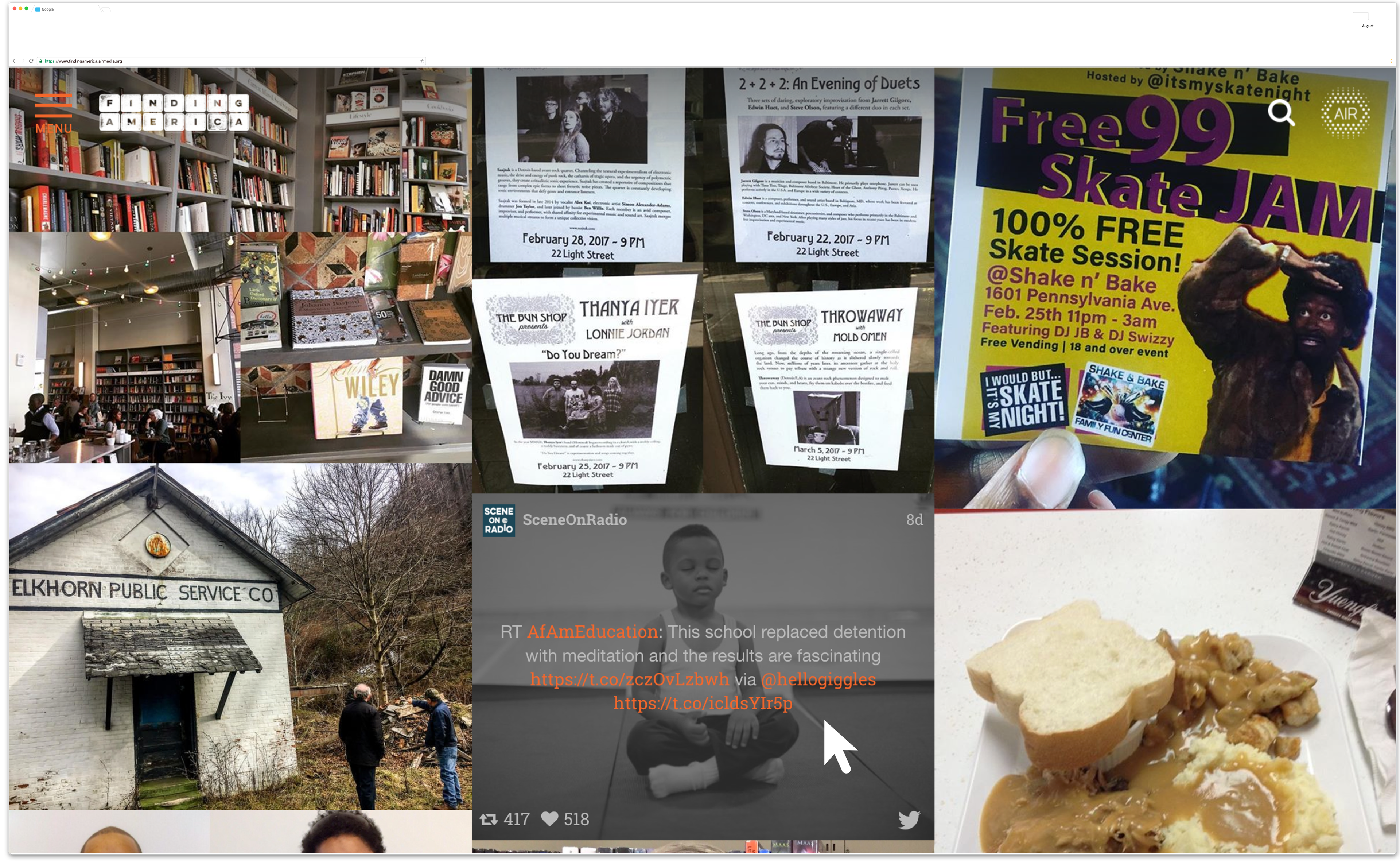Juicr integration which provided a live feed of all project content