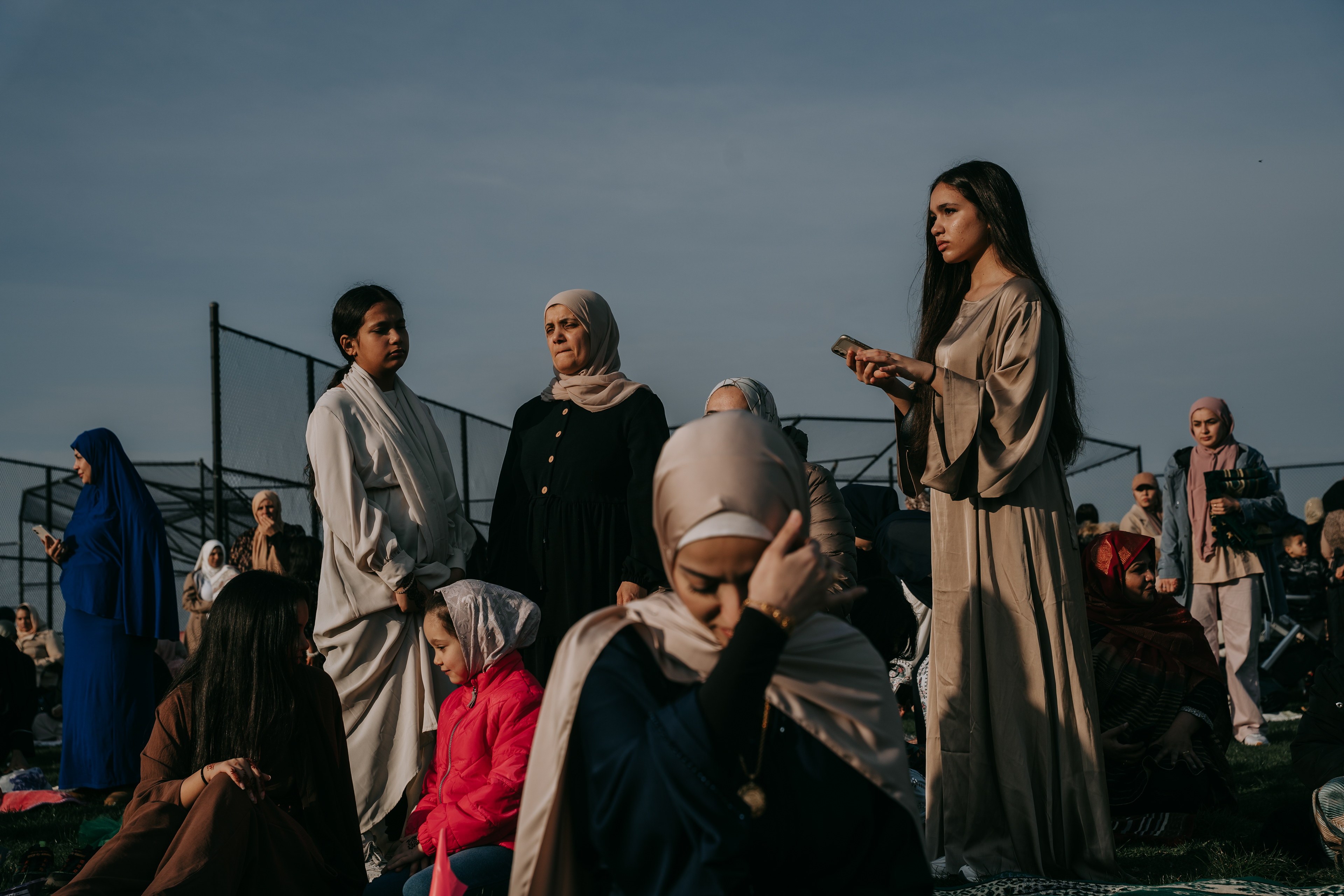 Thousands of worshippers gather for Eid Al-Fitr prayer in Brooklyn, New York, on April 10 2024