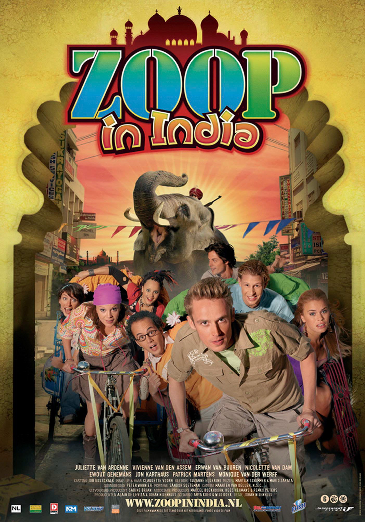 Artwork for Dutch feature film ZOOP IN INDIA (Zoo Rangers in India)
