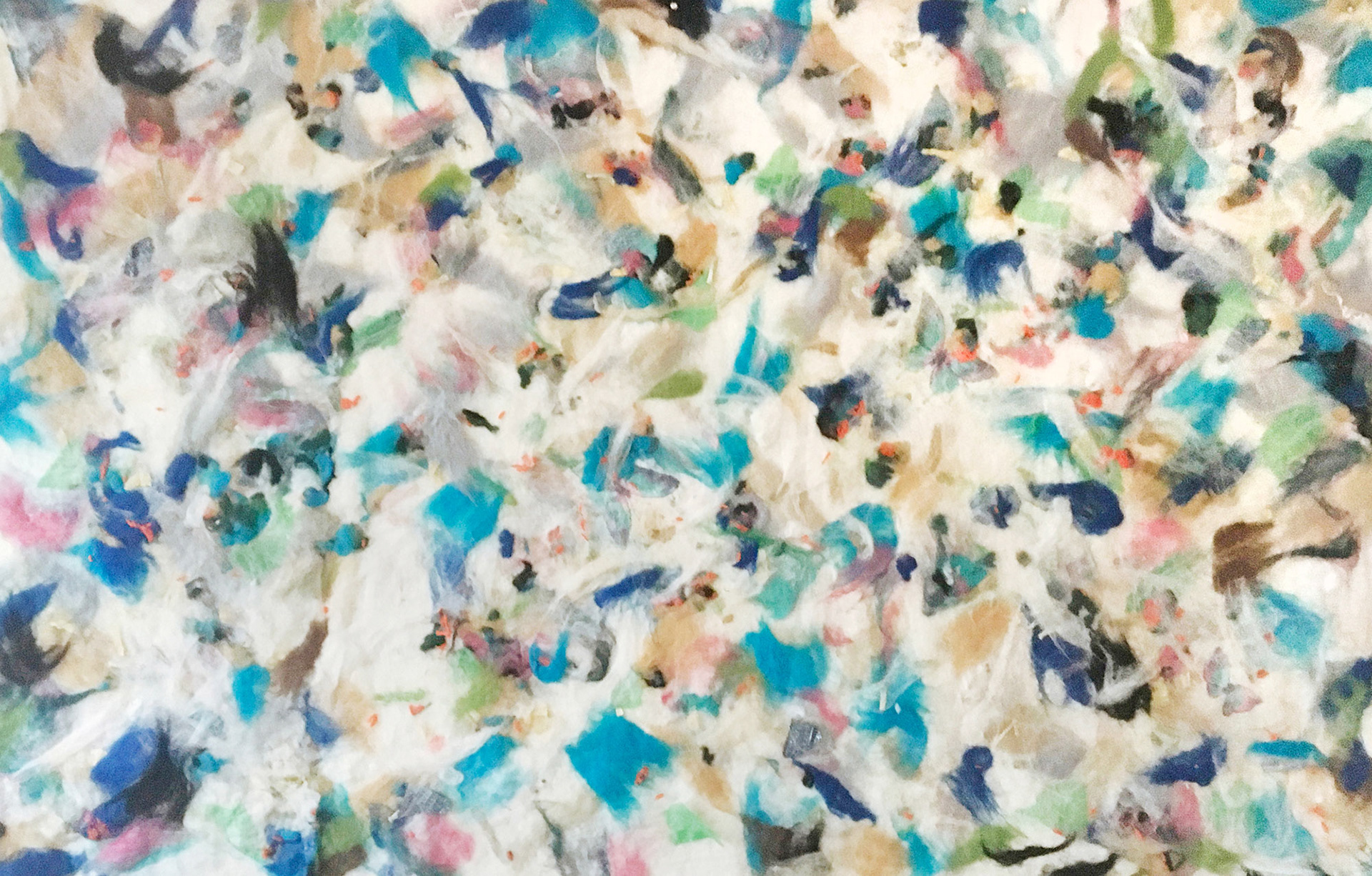 WIND felt painting by Cornelia Koch