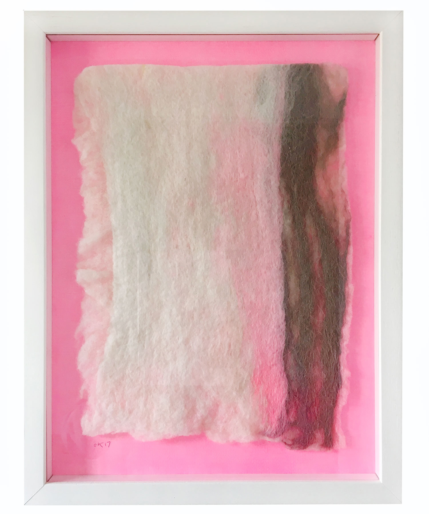 UNTITLED felt painting by Cornelia Koch