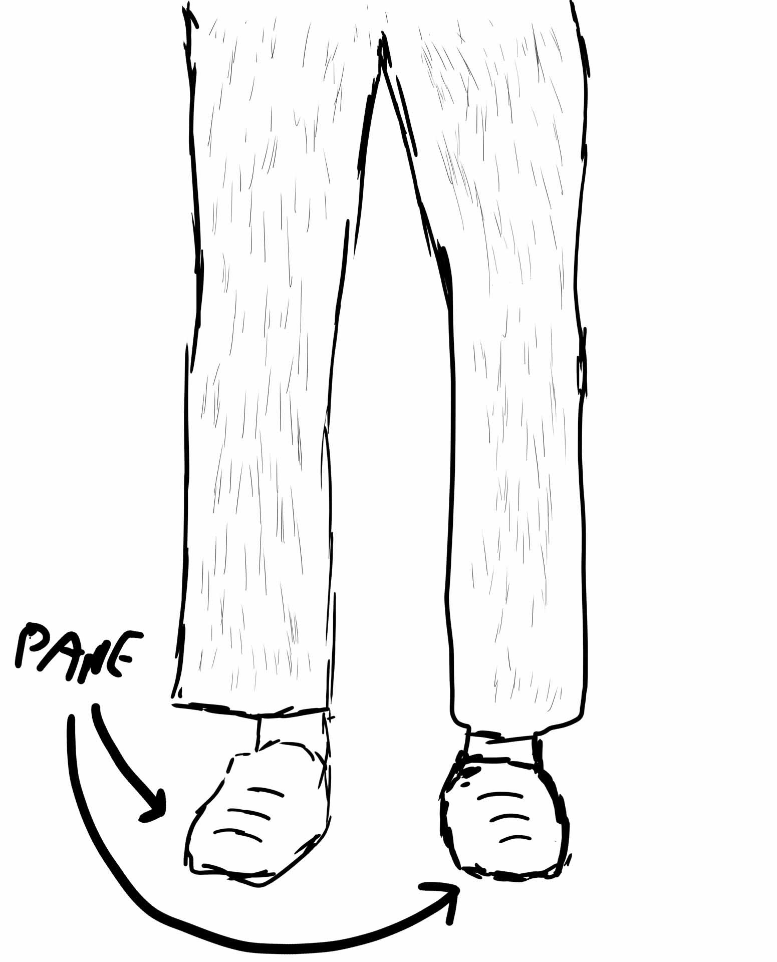 Slipper sketch