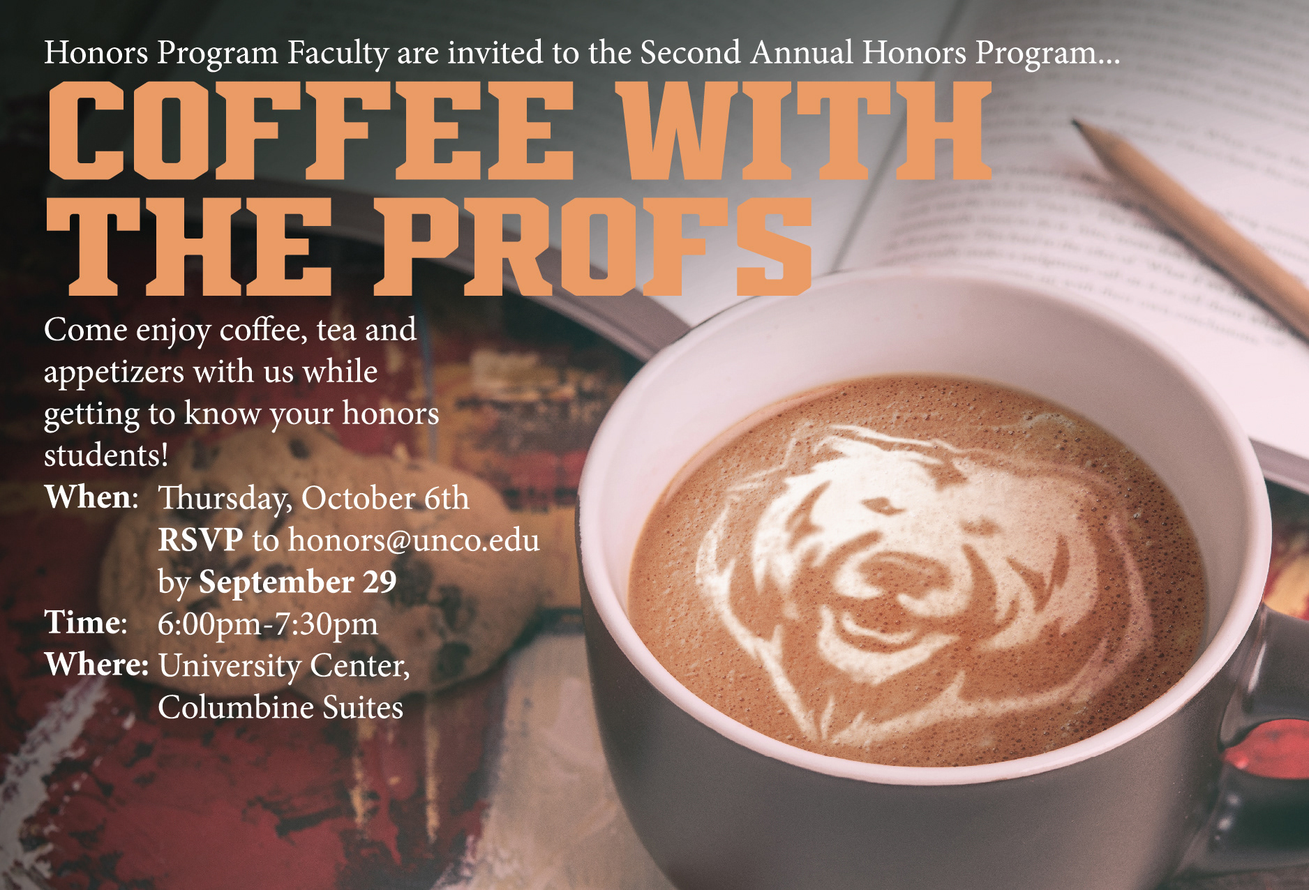Postcard advertising a drop-in session available for students and faculty