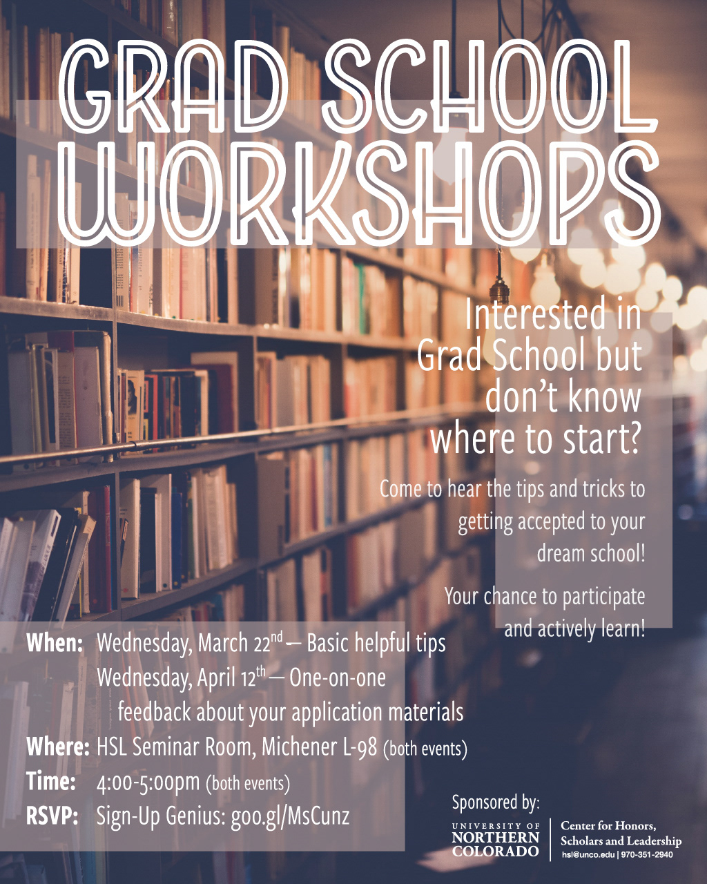 Poster for a Graduate School Workshop