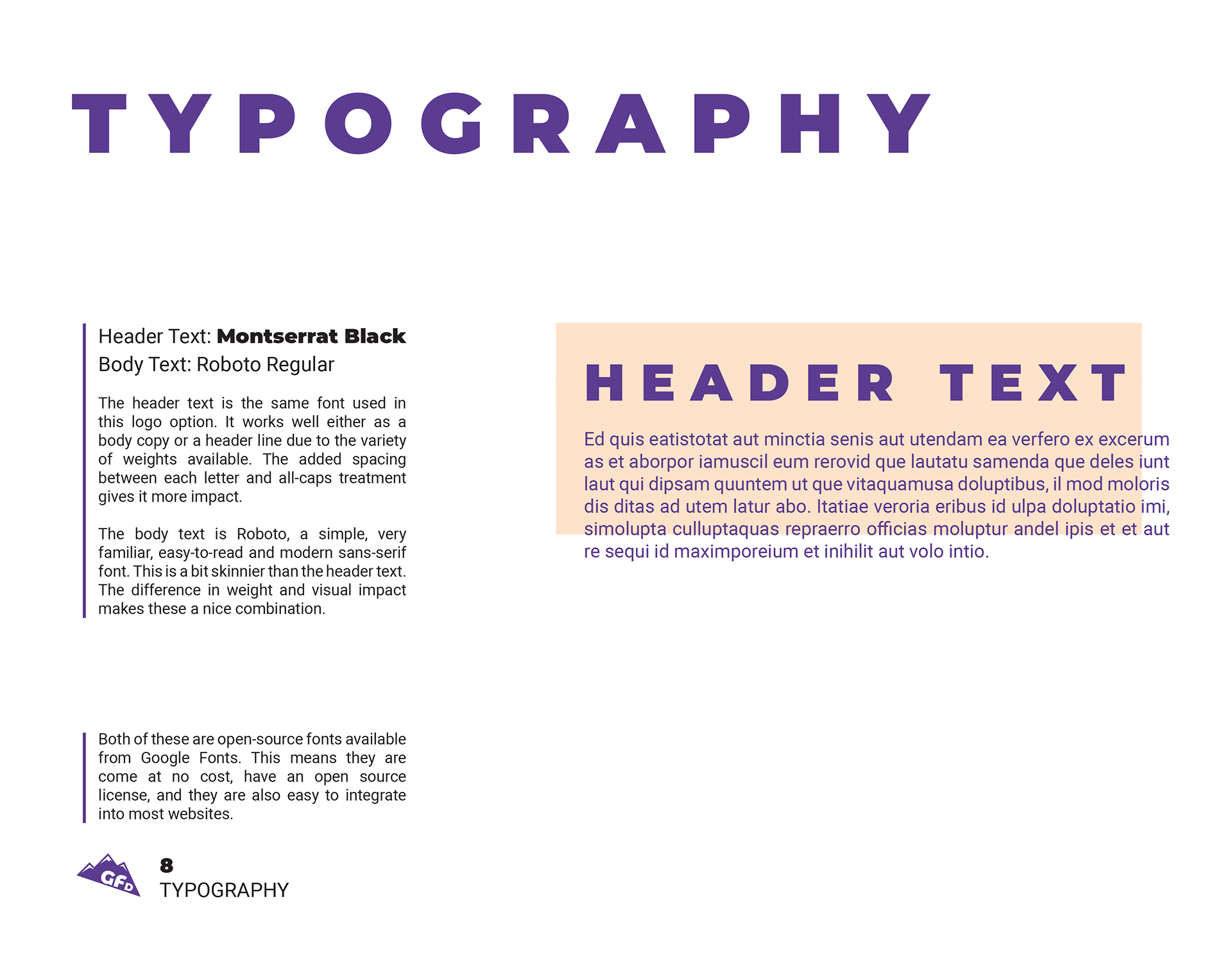 Brand Guidelines Page 8