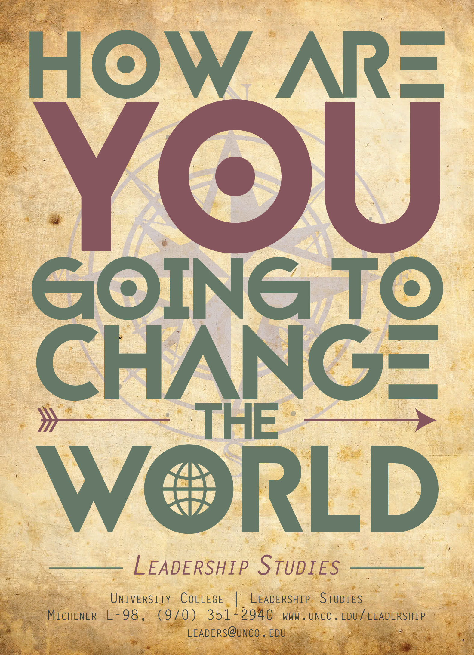 Promotional Postcard for the Leadership Studies Program