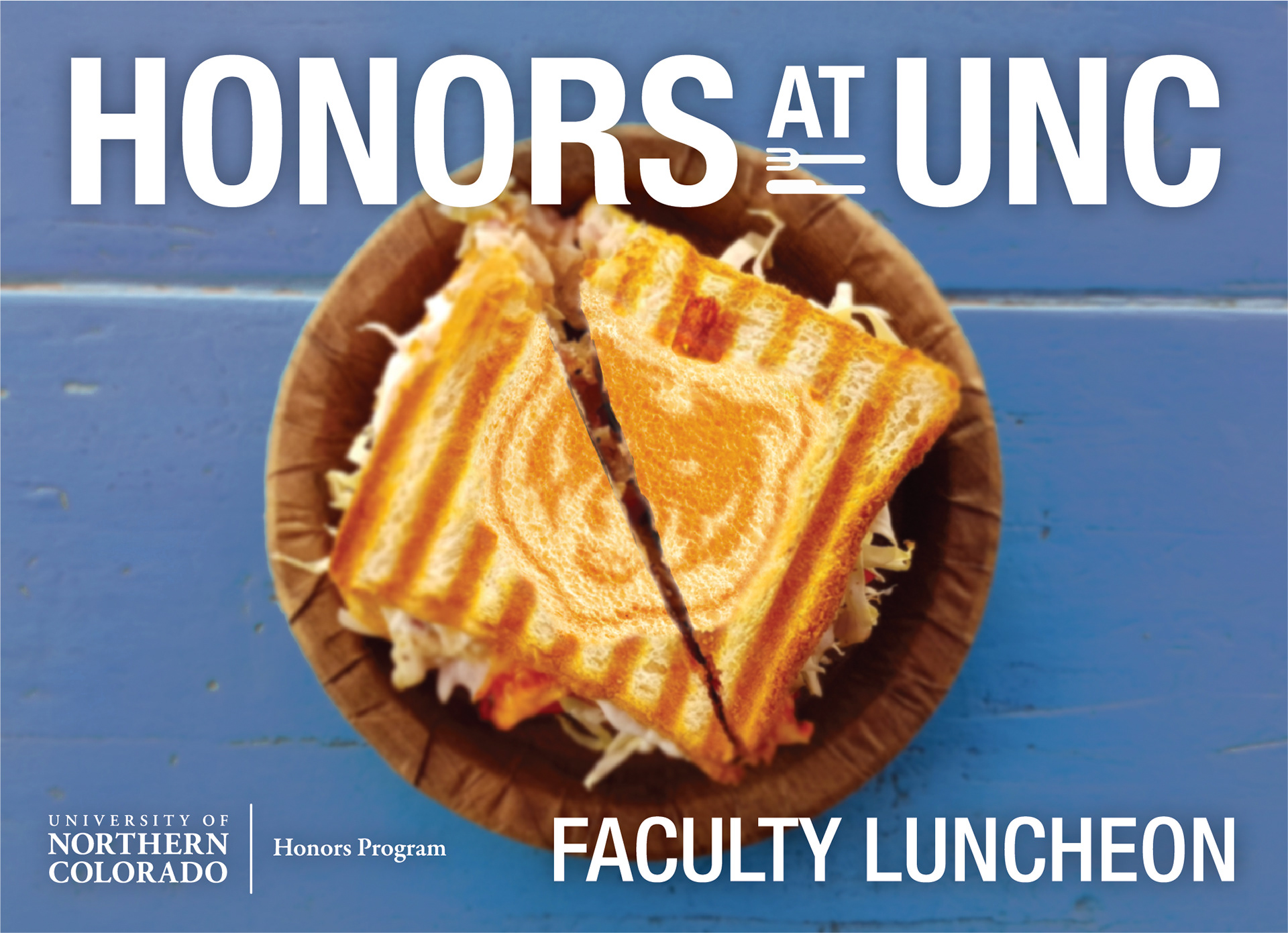 Postcard for a Faculty Luncheon to spread the word of the Honors Program