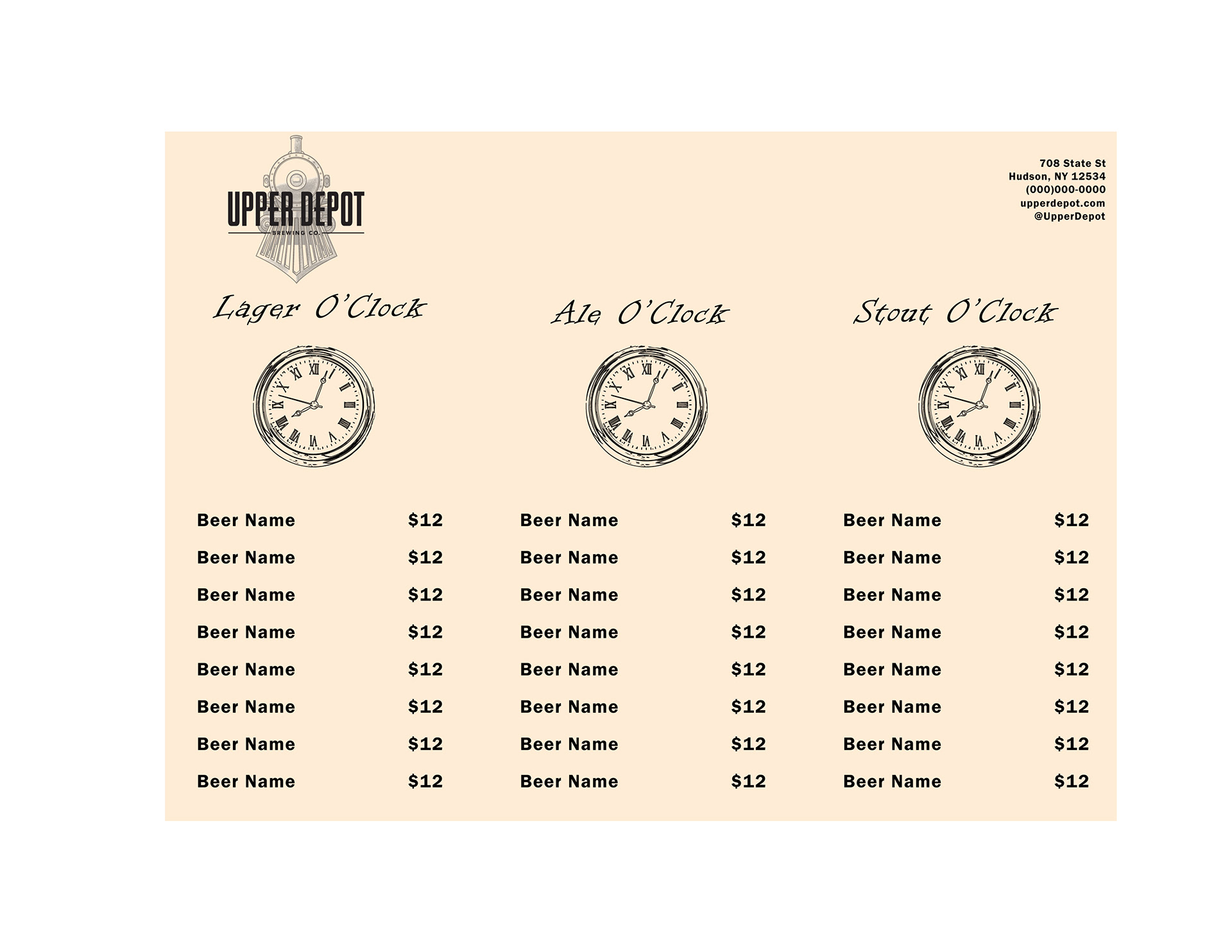 Menu Mockup