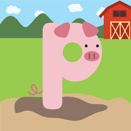 p for piggy