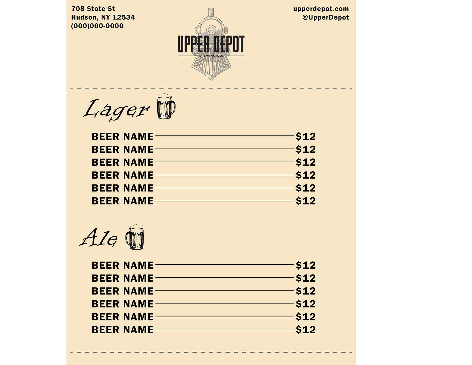 Menu Mockup