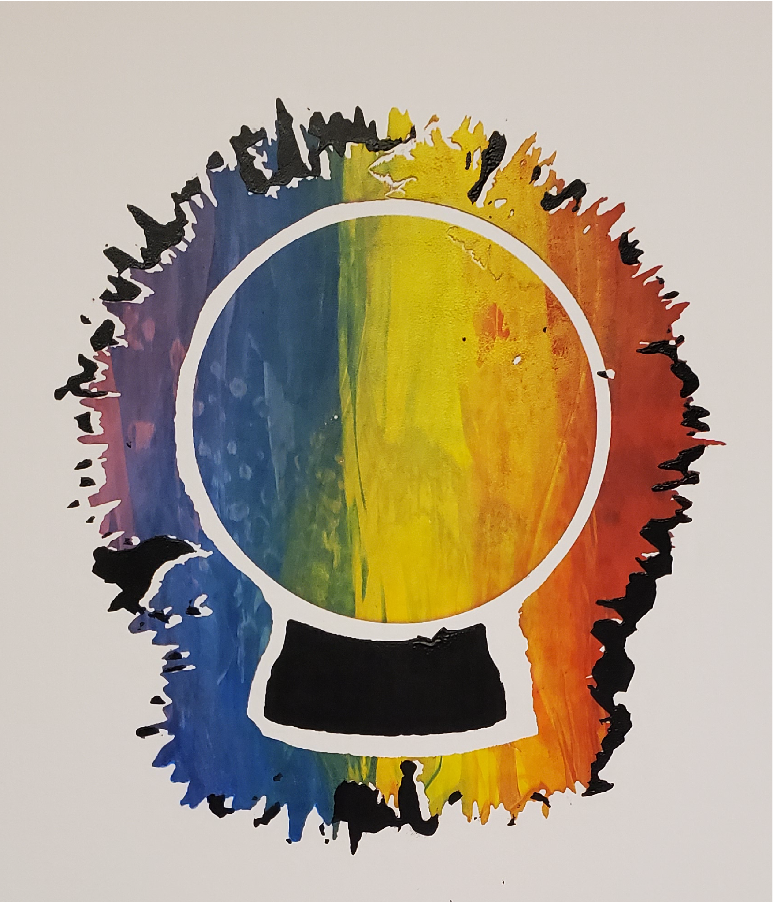 Screen printed Crystal Ball