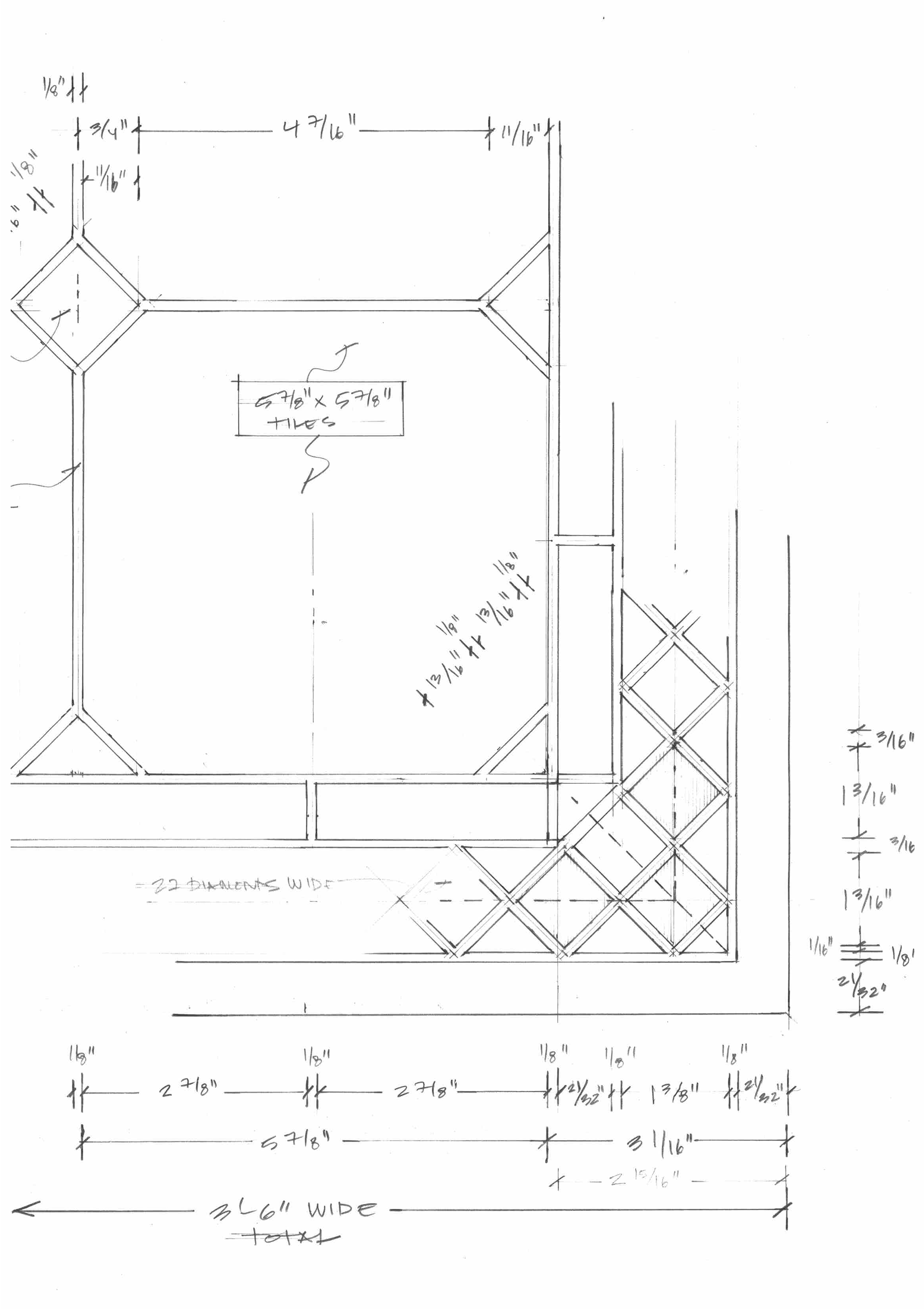 Handdrafted tile pattern from Designer