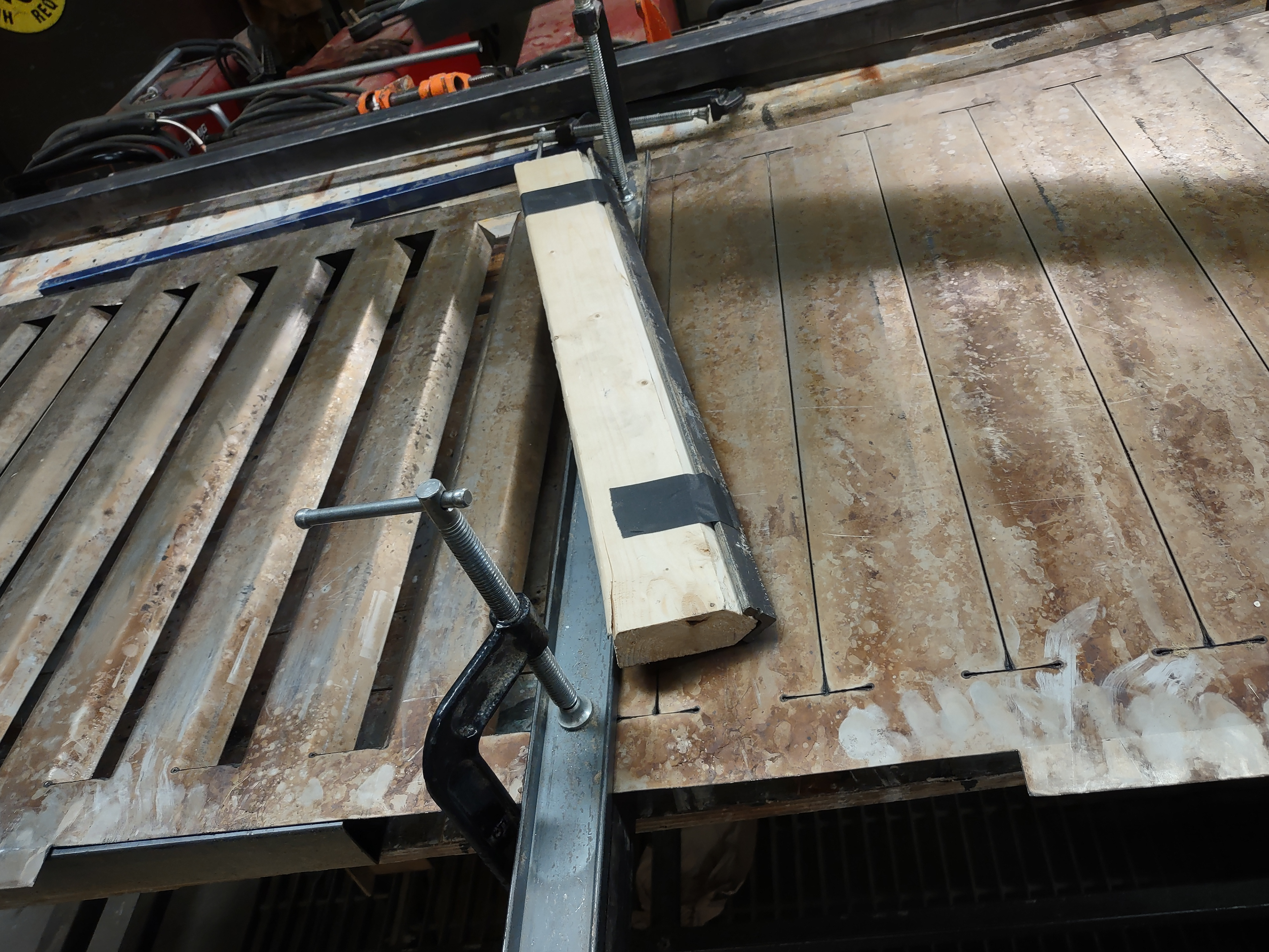 Fins in Progress - Cutting done on waterjet
