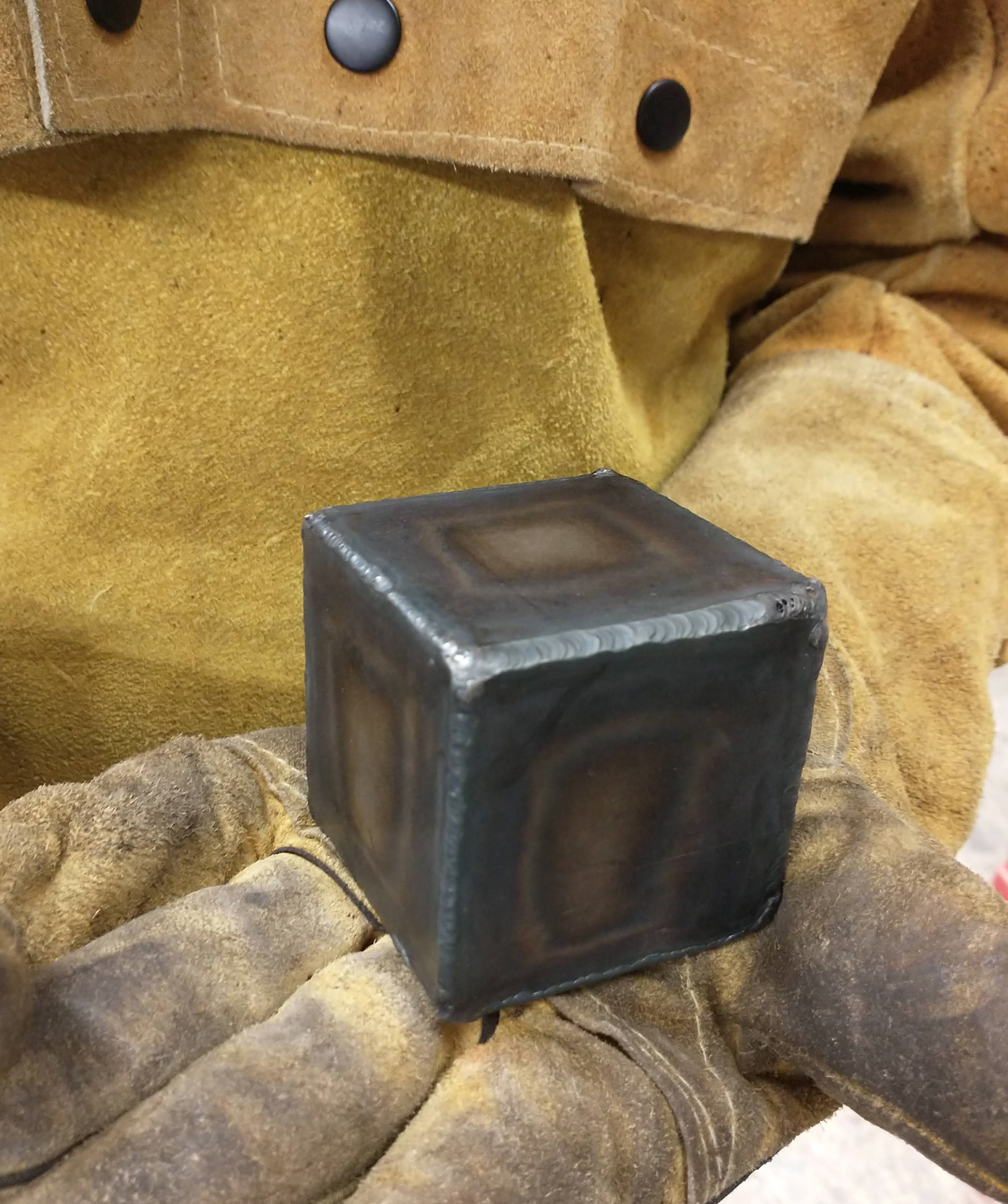 TIG: Steel Cube: Contains Water!