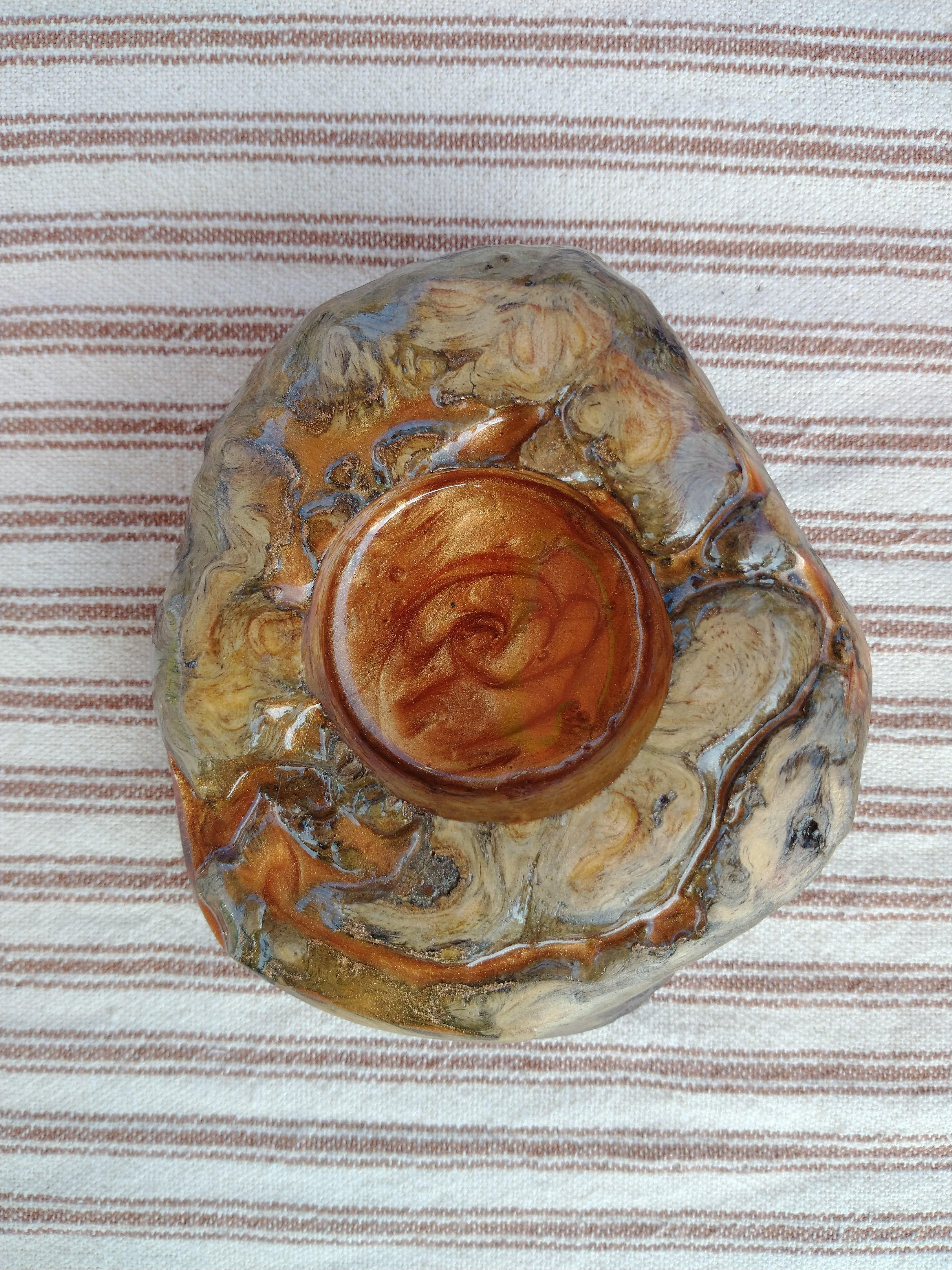 Burl with Copper Resin