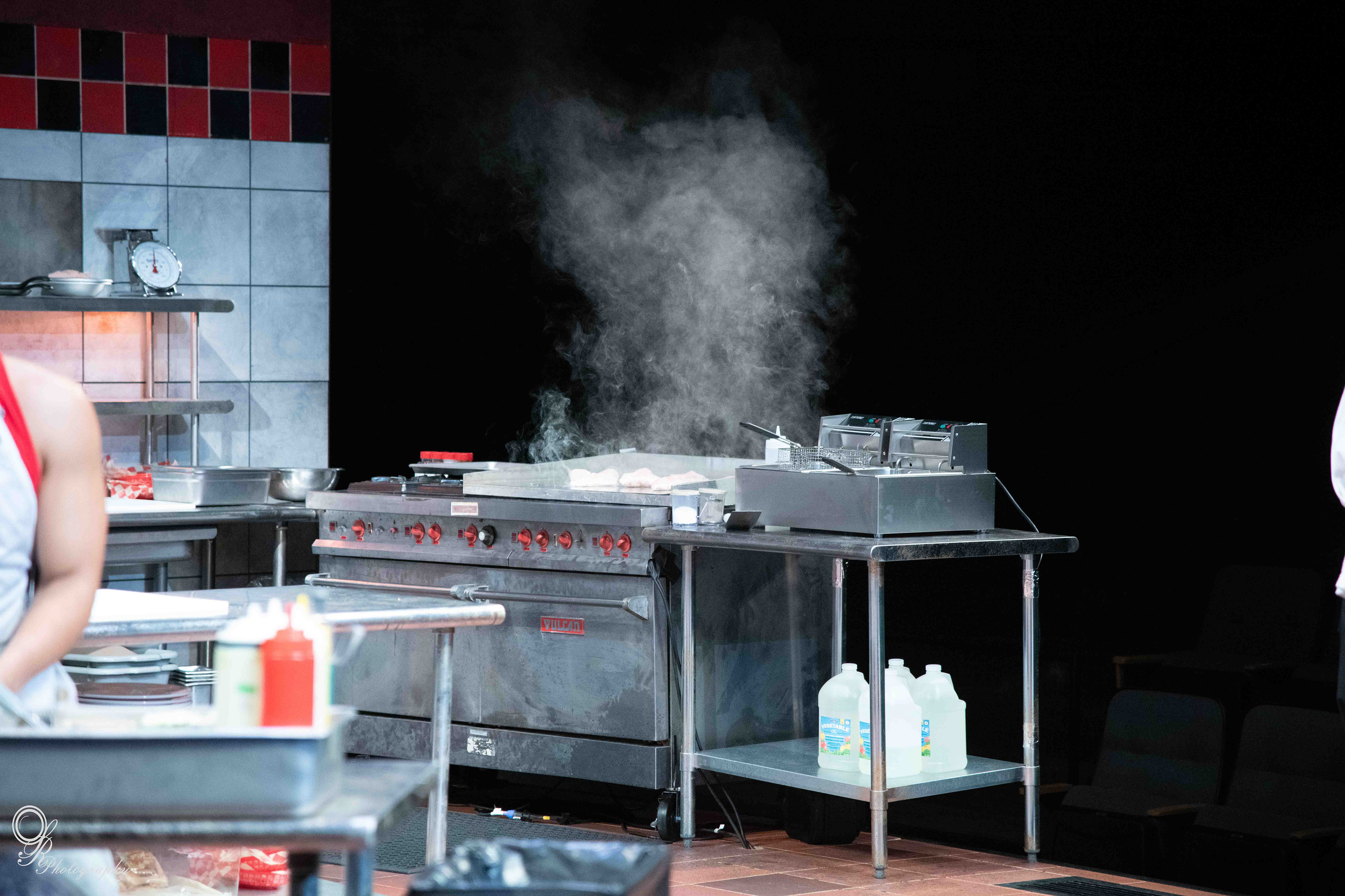 Cooktop burning effect