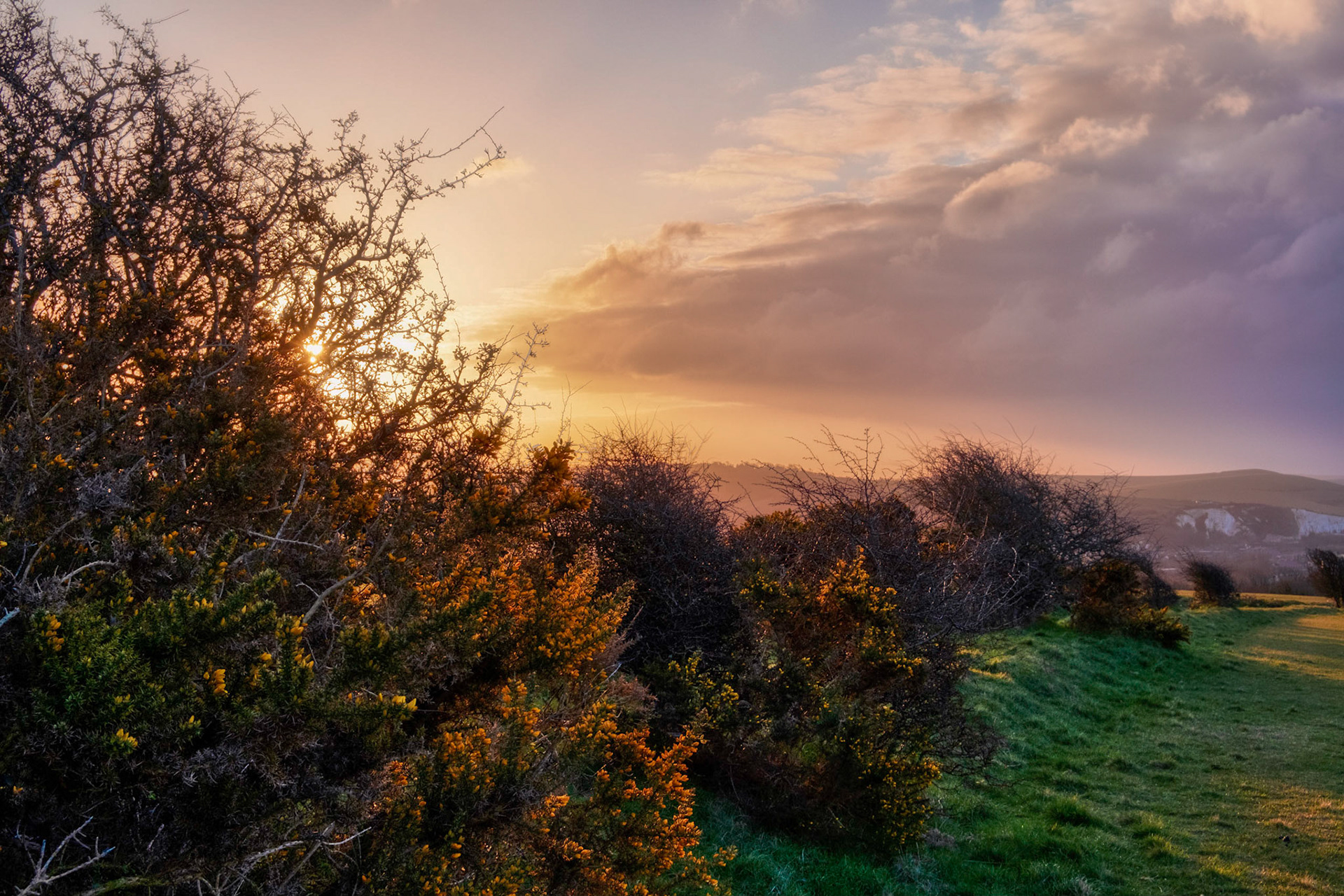 Morning Sun above Lewes