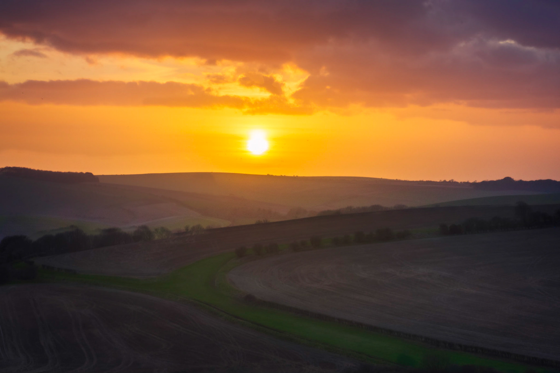 South Downs Sunset