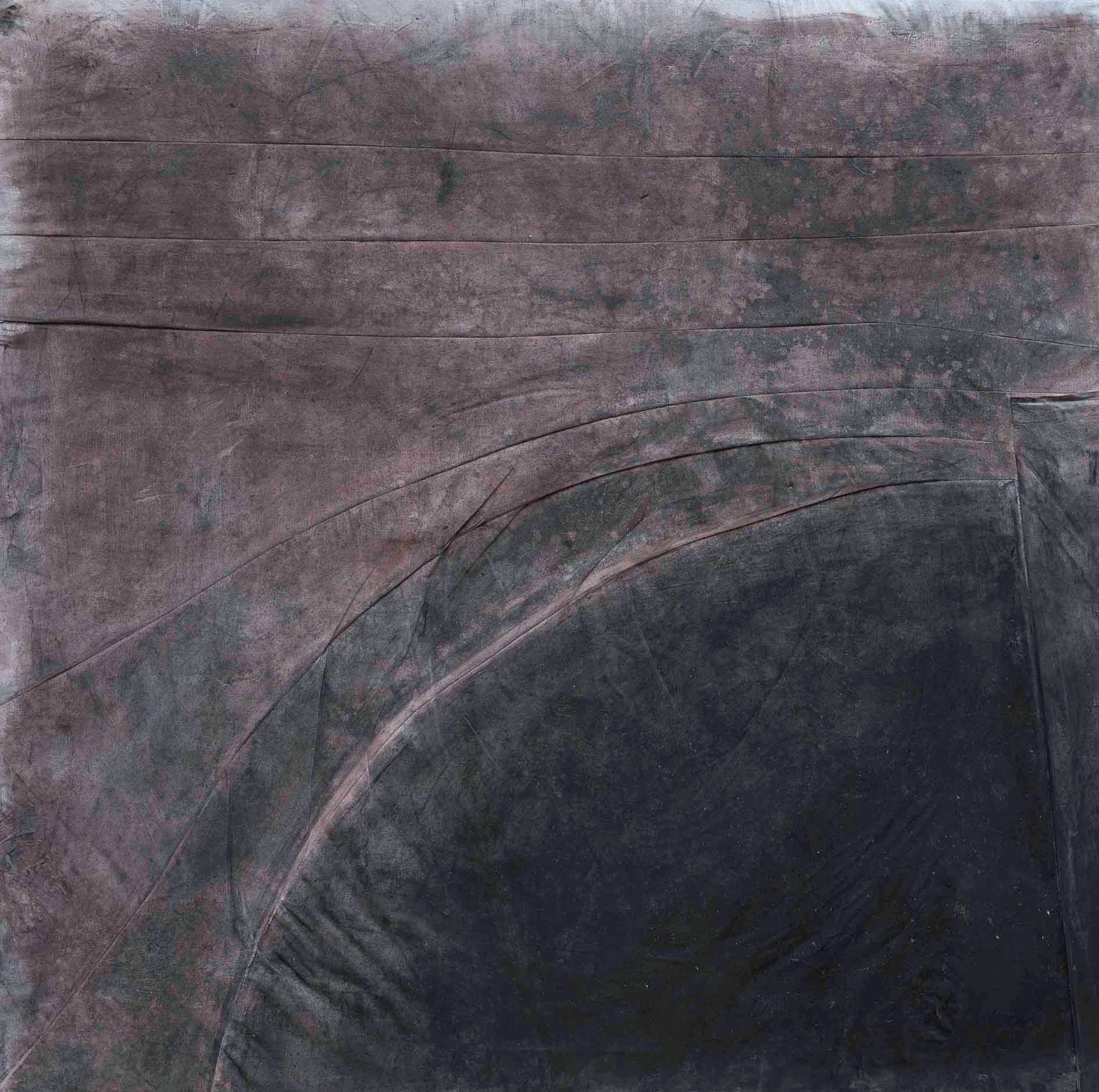Inquinamento Atmosferico, 100x100 cm, acrilico spry e carboncino su tela. 2024