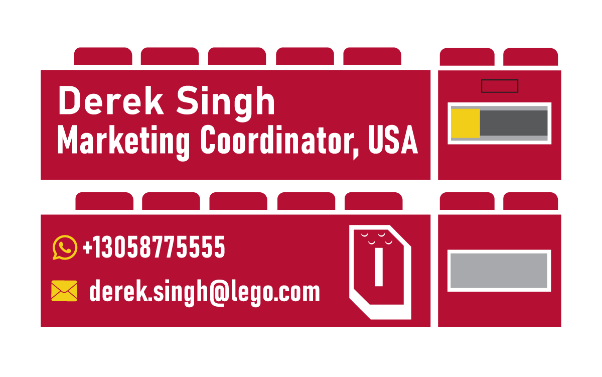 USB Key Business Card Orthographic View