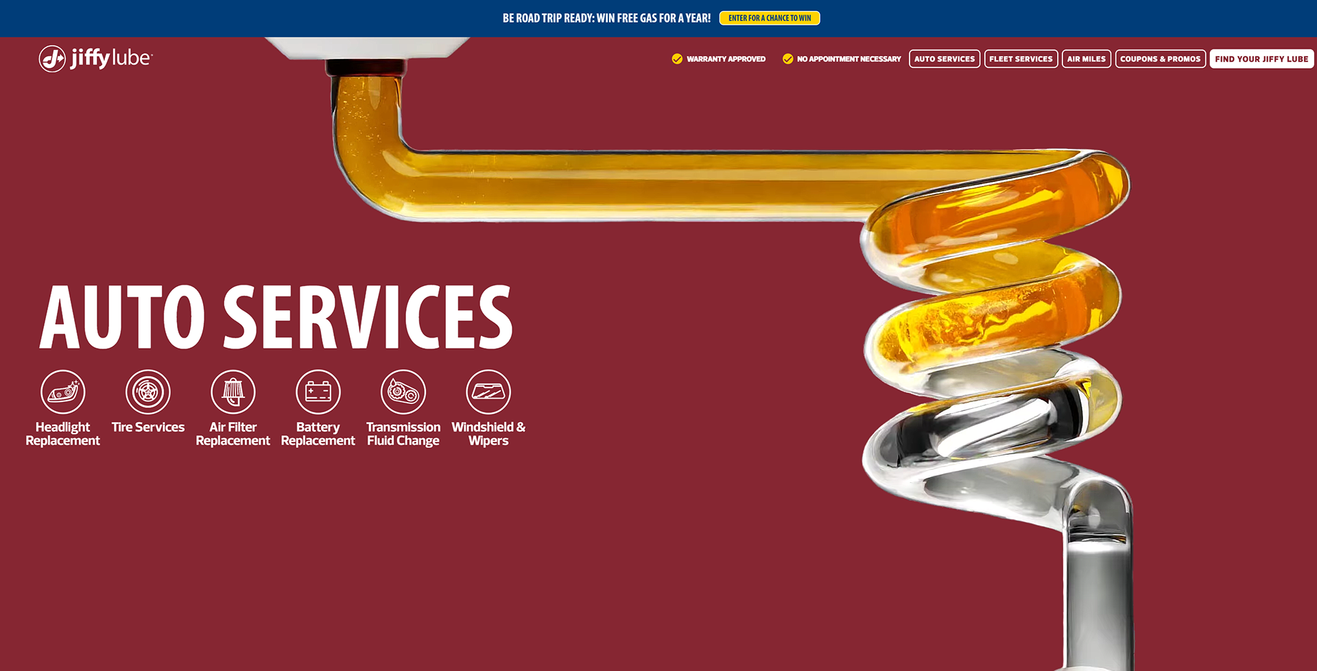 Auto Services Hero Header Animation