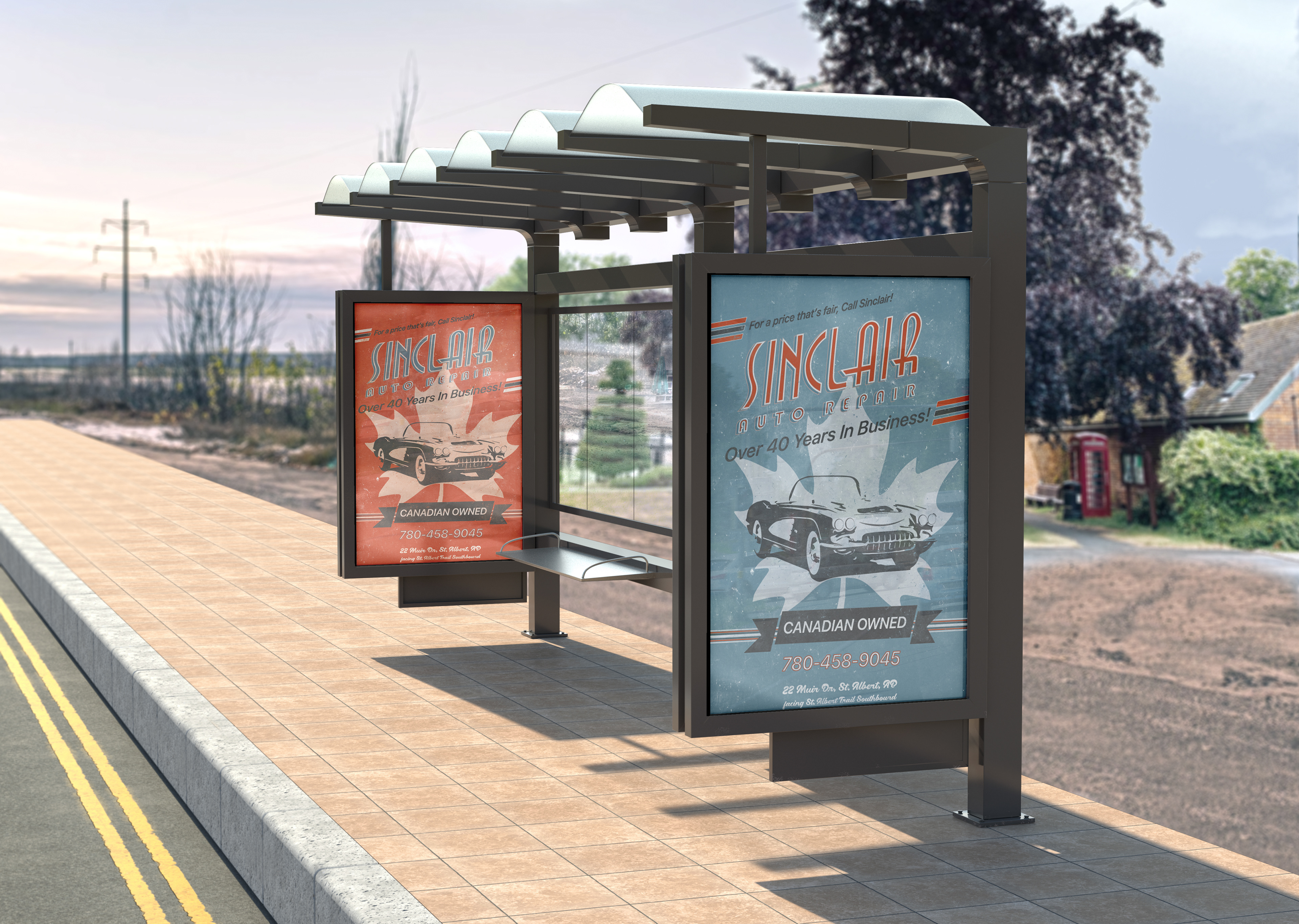 Bus Stop Ad Mockup