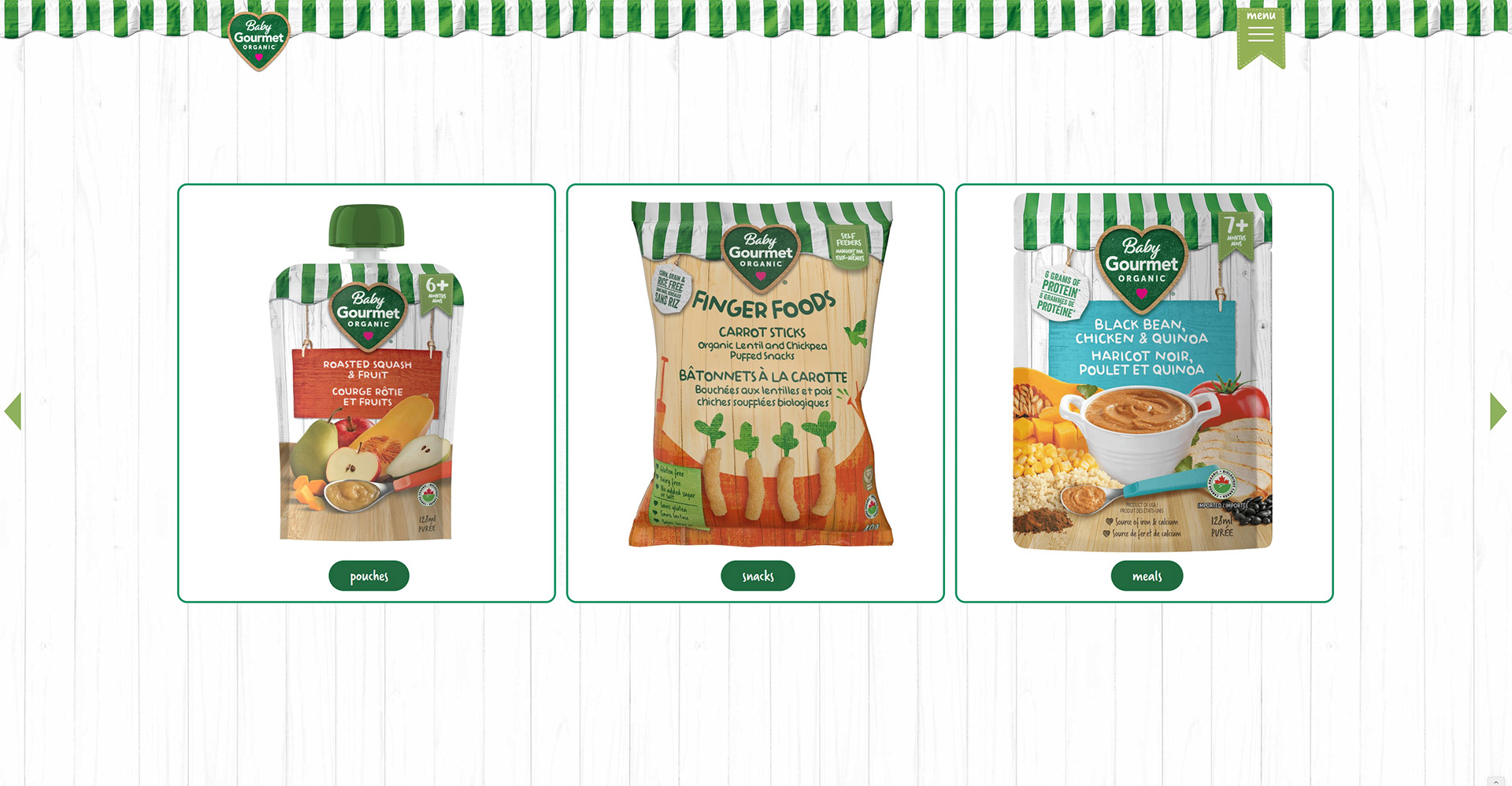 Homepage Horizontal Product Scroll
