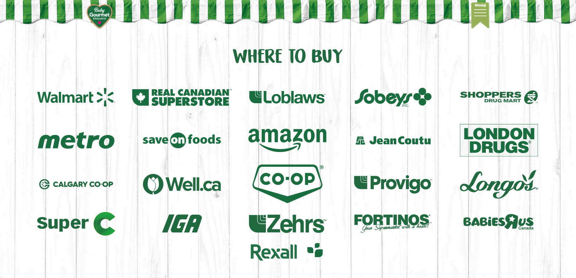 Where To Buy Page