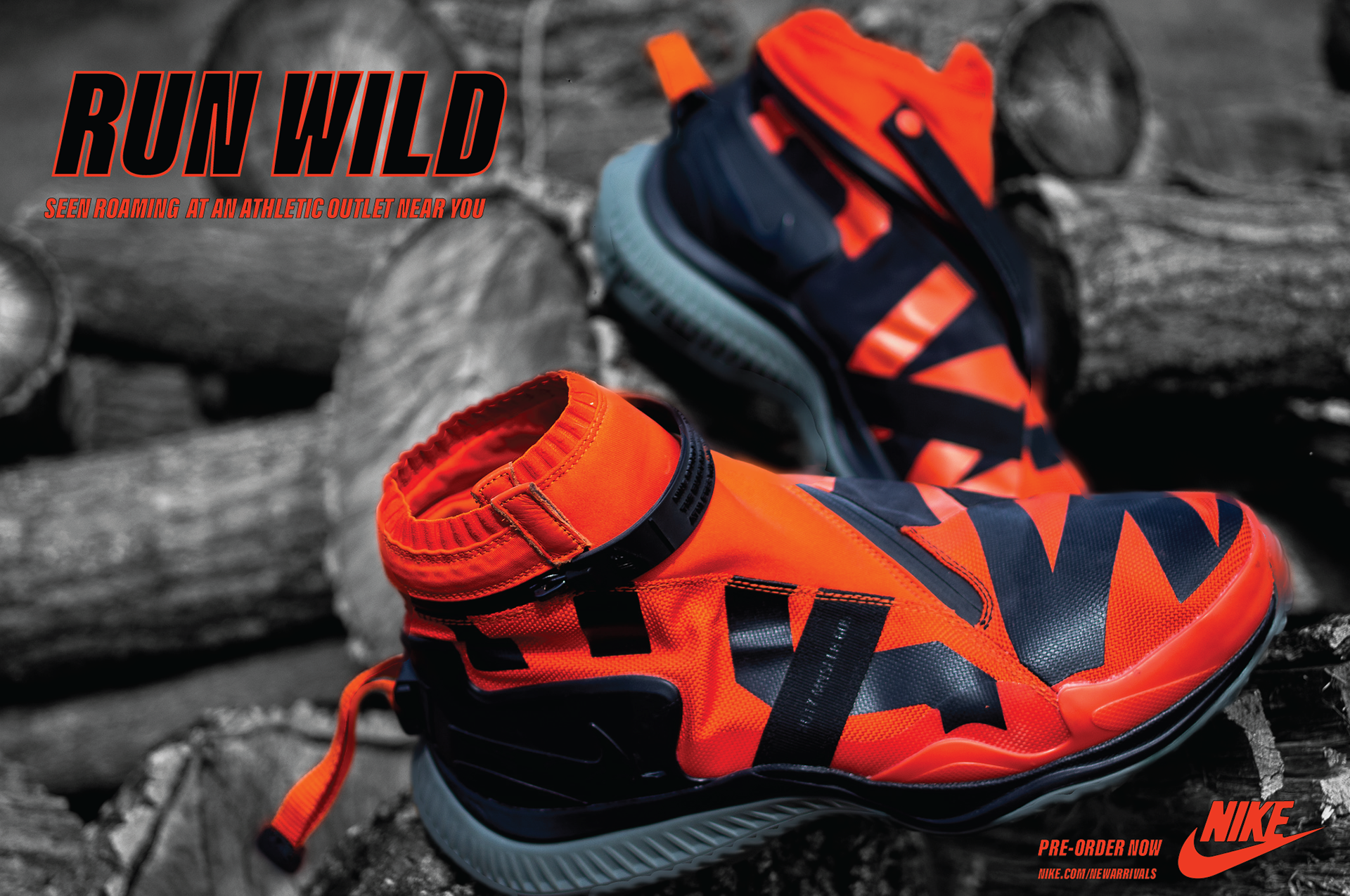 These runners are also real, and the photo was taken by me as well.