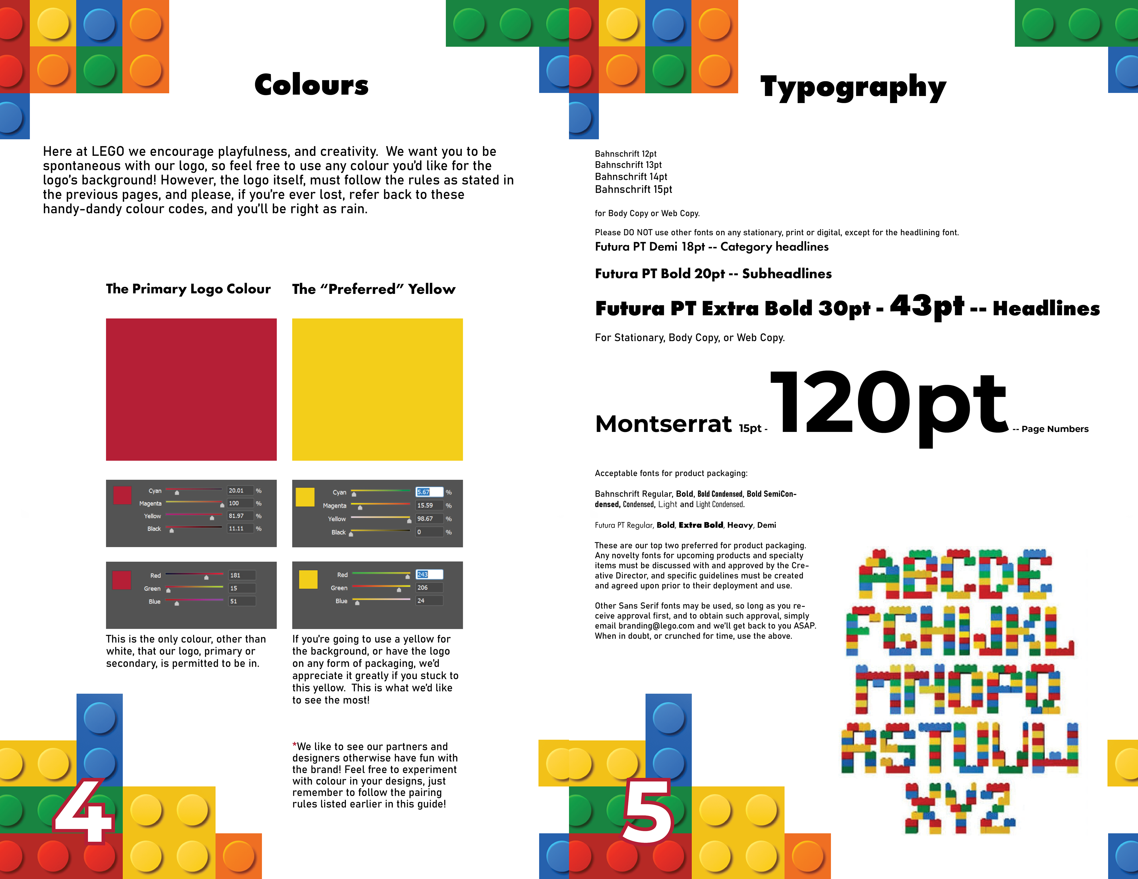 Brand Usage Guide Page 4-5