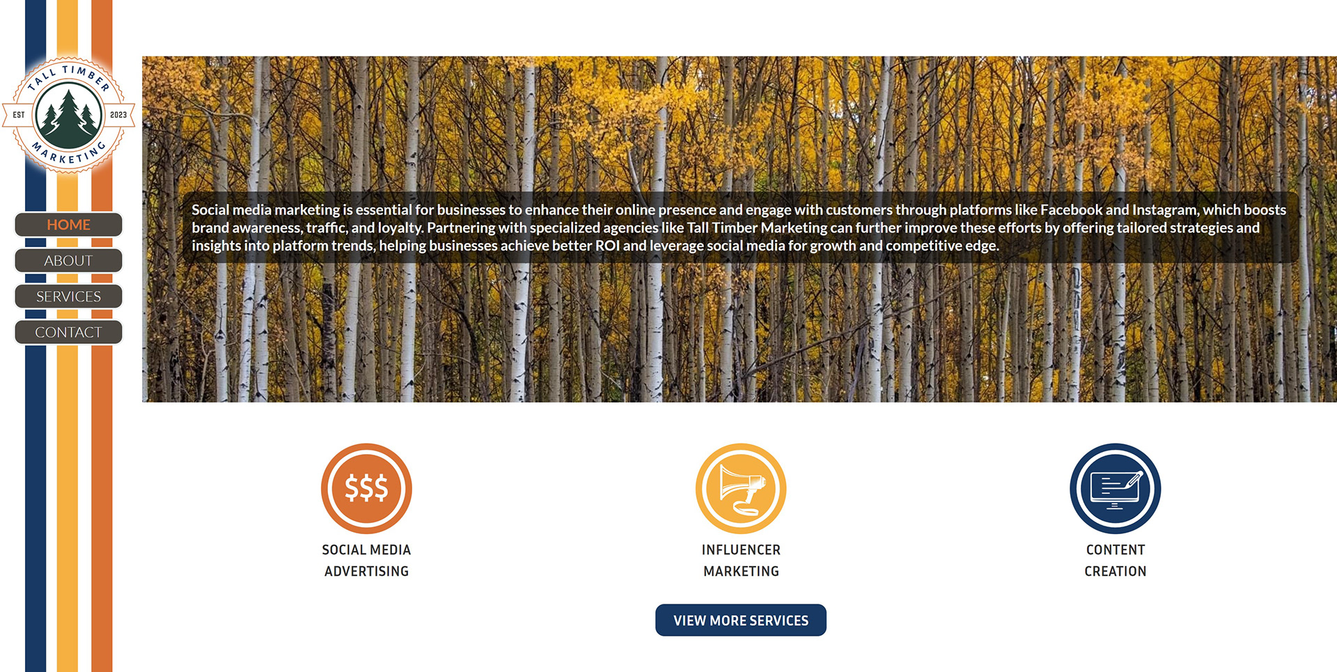 Homepage - Services Section