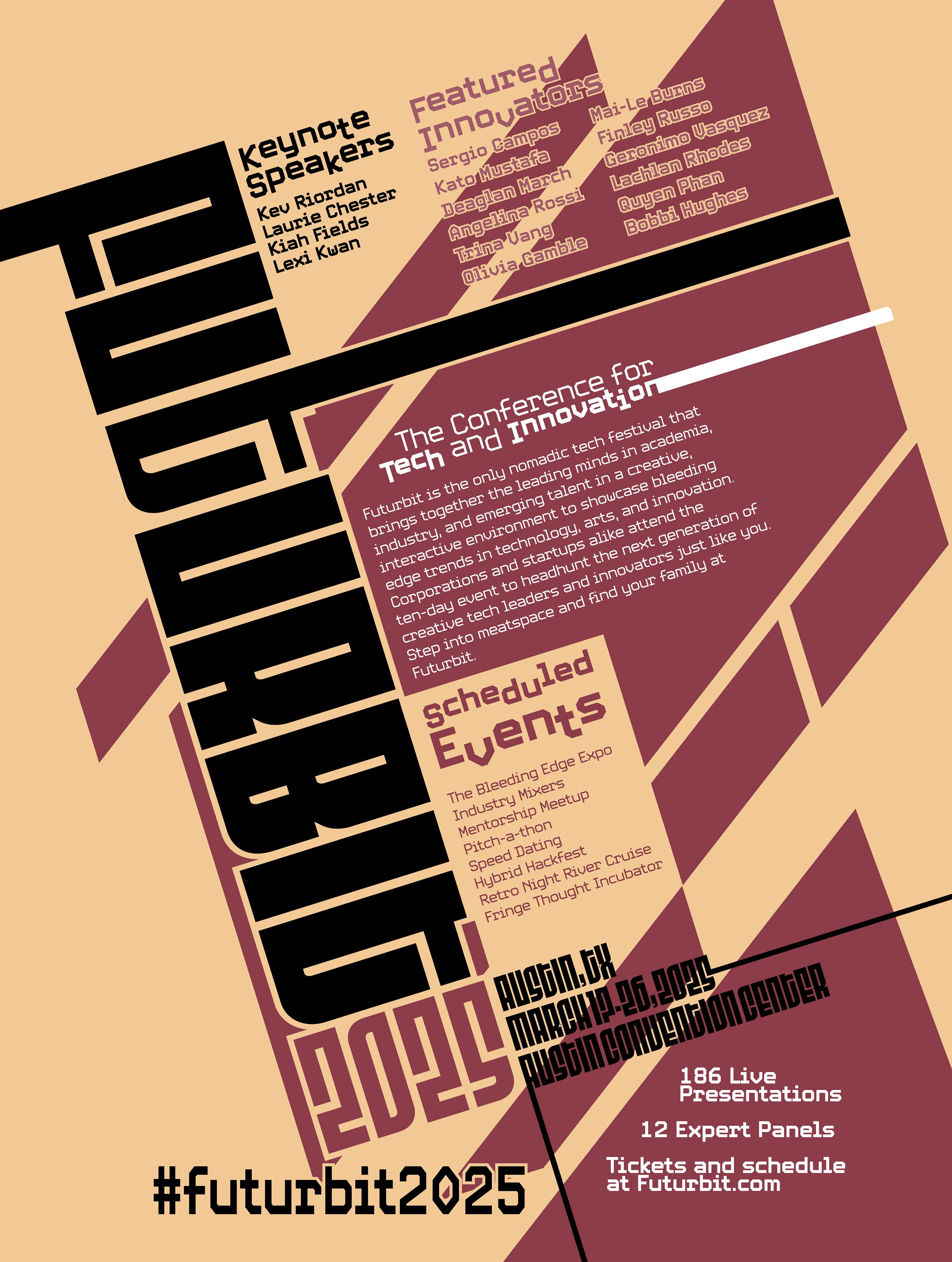 Typographic illustration for an event