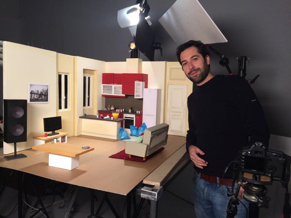 Model set of "Decibels" a short-film by Léo Verrier (prod : Miyu productions)