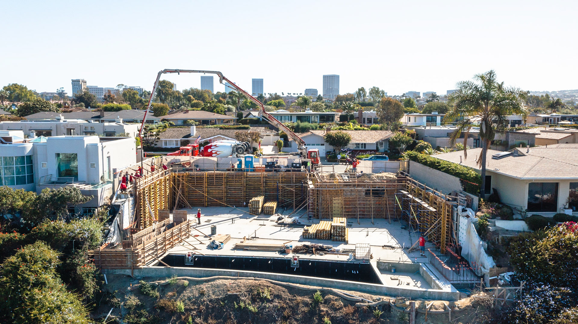 Photo shot during a construction build