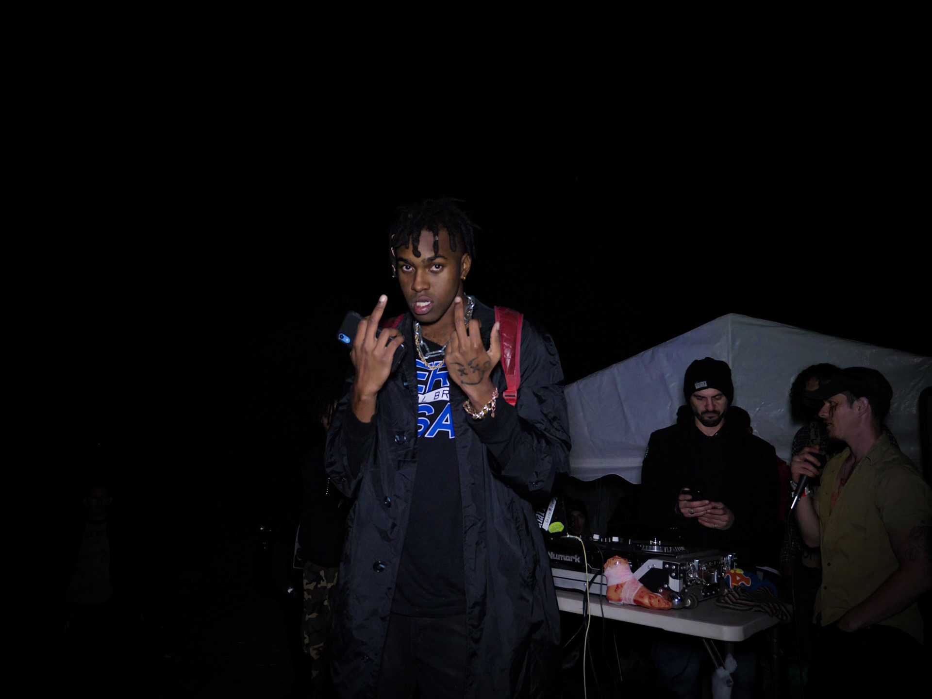 Behind the scenes photography while shooting music video