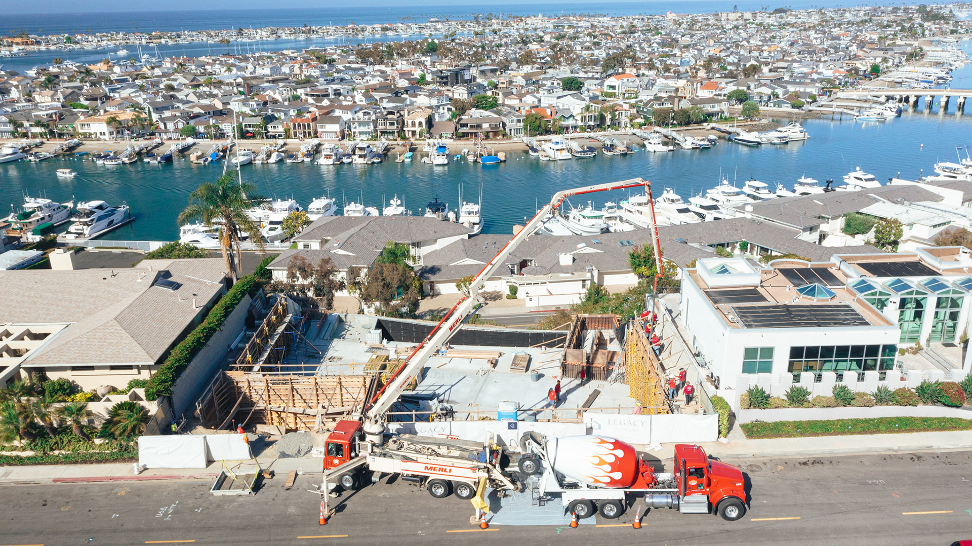 Photo shot during a construction build